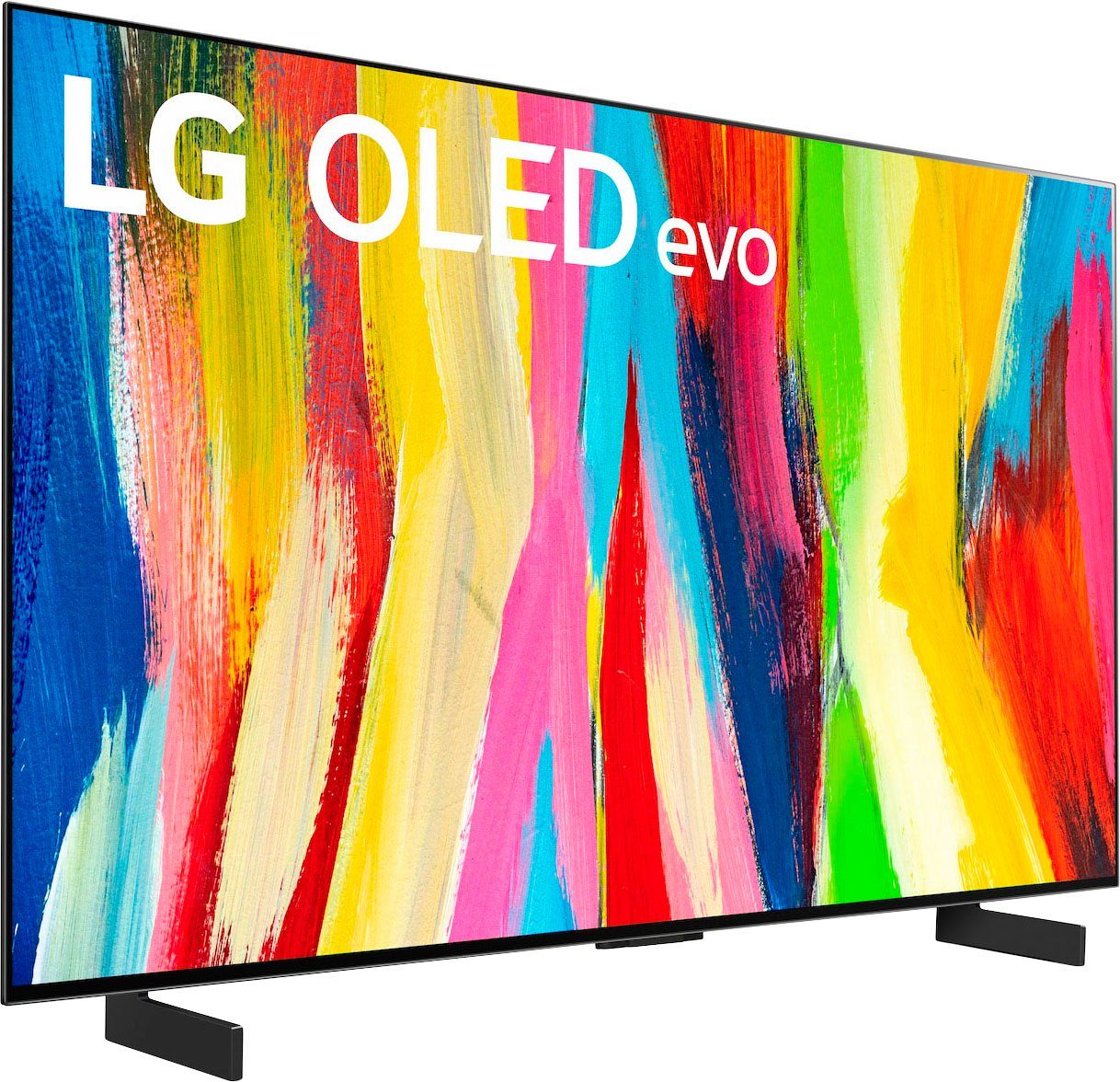 LG OLED42C27LA OLED-Fernseher HD, Ultra & (106 4K Gen5 AI-Prozessor,Dolby Atmos) cm/42 Vision evo,bis Smart-TV, Zoll, OLED 4K zu 120Hz,α9