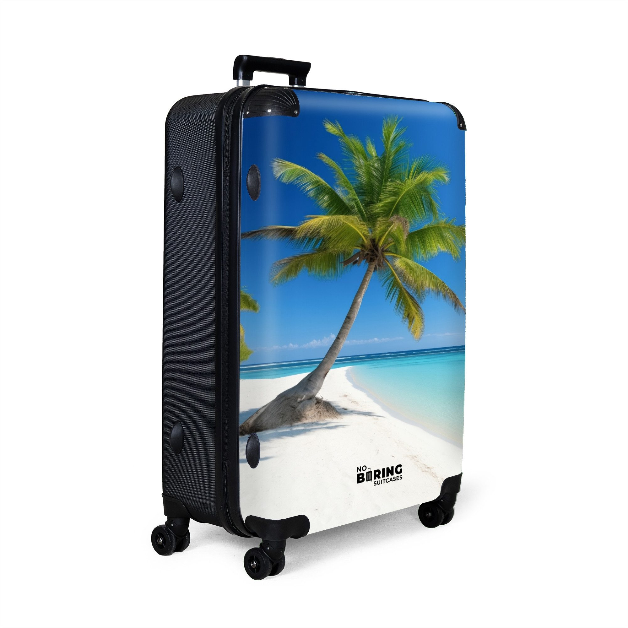 NoBoringSuitcases.com© Hartschalen-Trolley Palmen am Strand 77 günstig online kaufen
