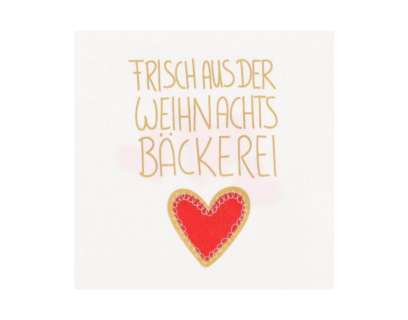Räder Design Papierserviette Cocktailservietten - Frisch aus der Weihnachtsbäckerei