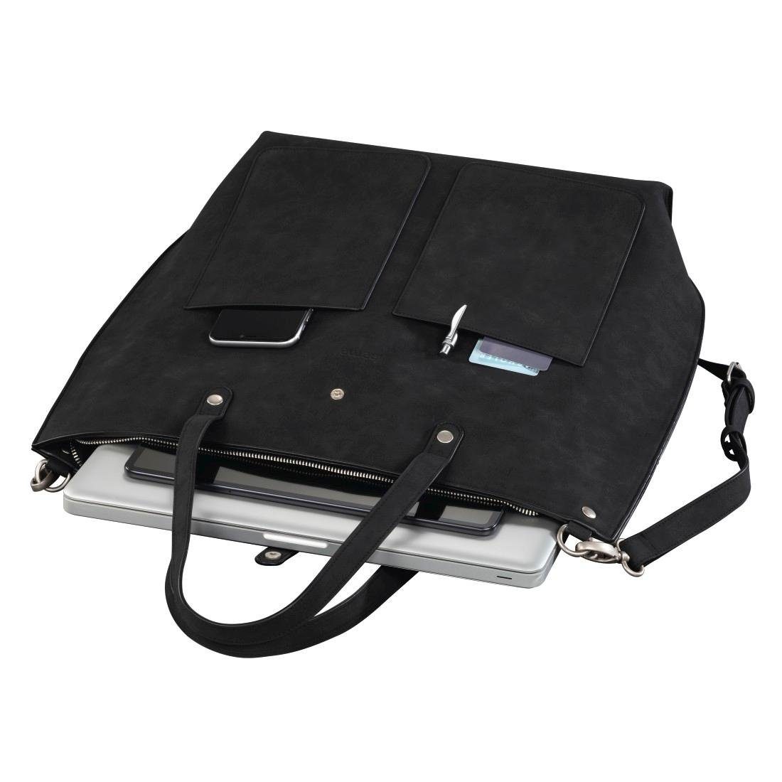 - 34 "Classy", Shopper, 36 cm Laptop Schwarz Hama von (13,3"-14,1), Laptoptasche Tasche