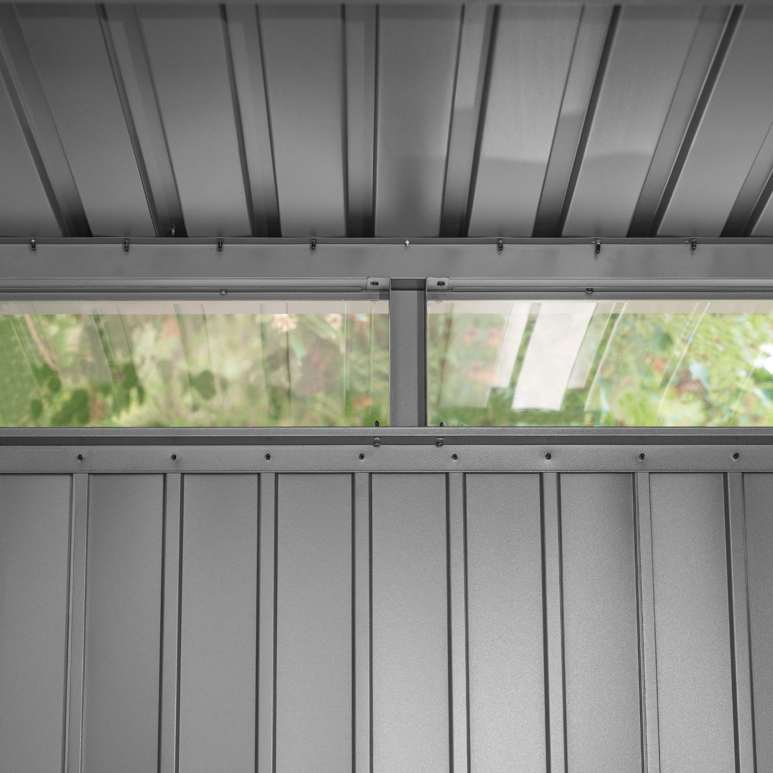 GFP Gerätehaus Gartenhaus Geräteschuppen Amira mit Flachdach, BxT: 180x150 cm, Höhe 205 cm