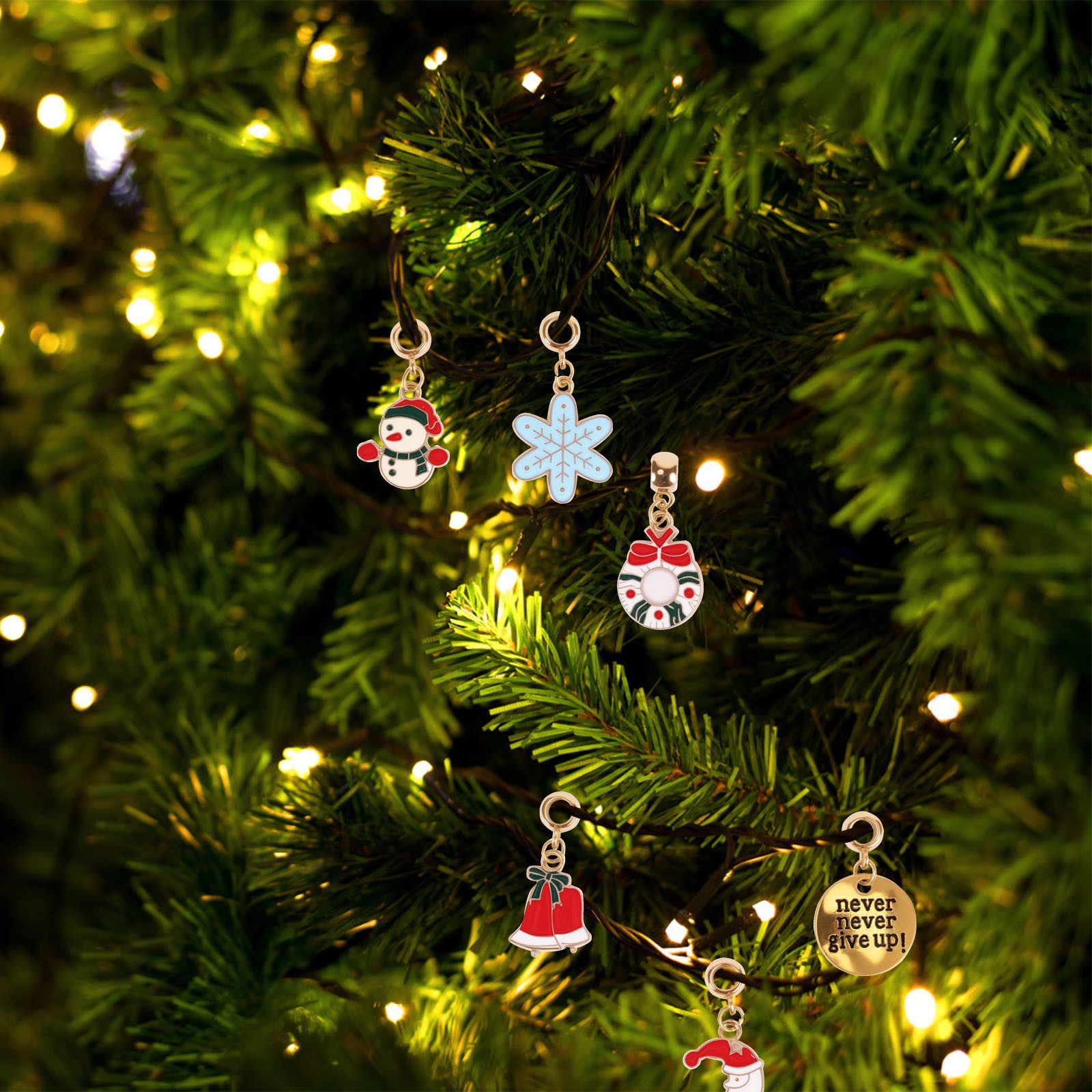 BlingBin Adventskalender Weihnachtsab Adventskalender Mädchen Armbänder machen Kit (1er Set, 24-tlg), 24 Tage Weihnachten Countdown Kalender DIY Charm Brazelett – Bild 3 von 5