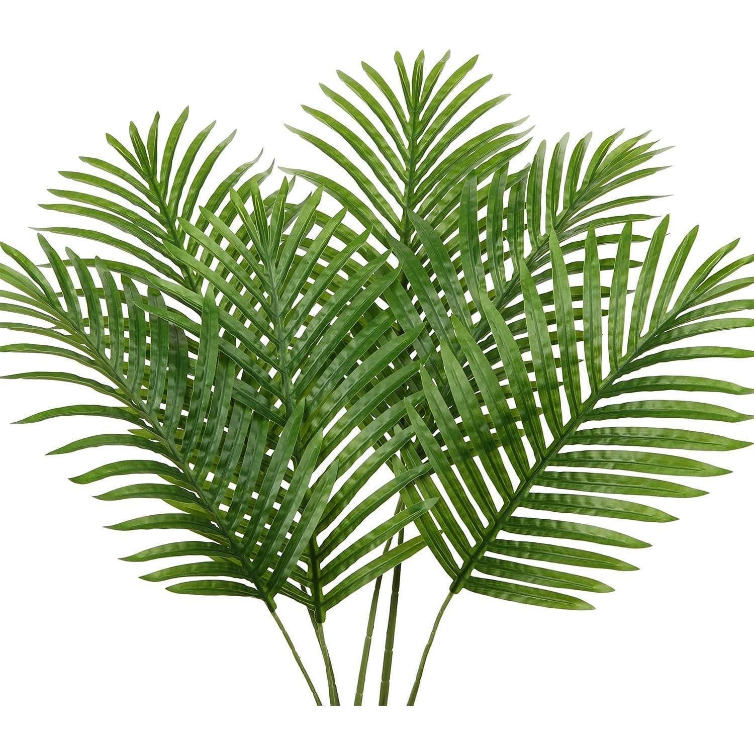 Kunstpalme Künstliche Palmwedel Kunstpflanze Palme Set 6 Stück 37 cm Grün, Briful