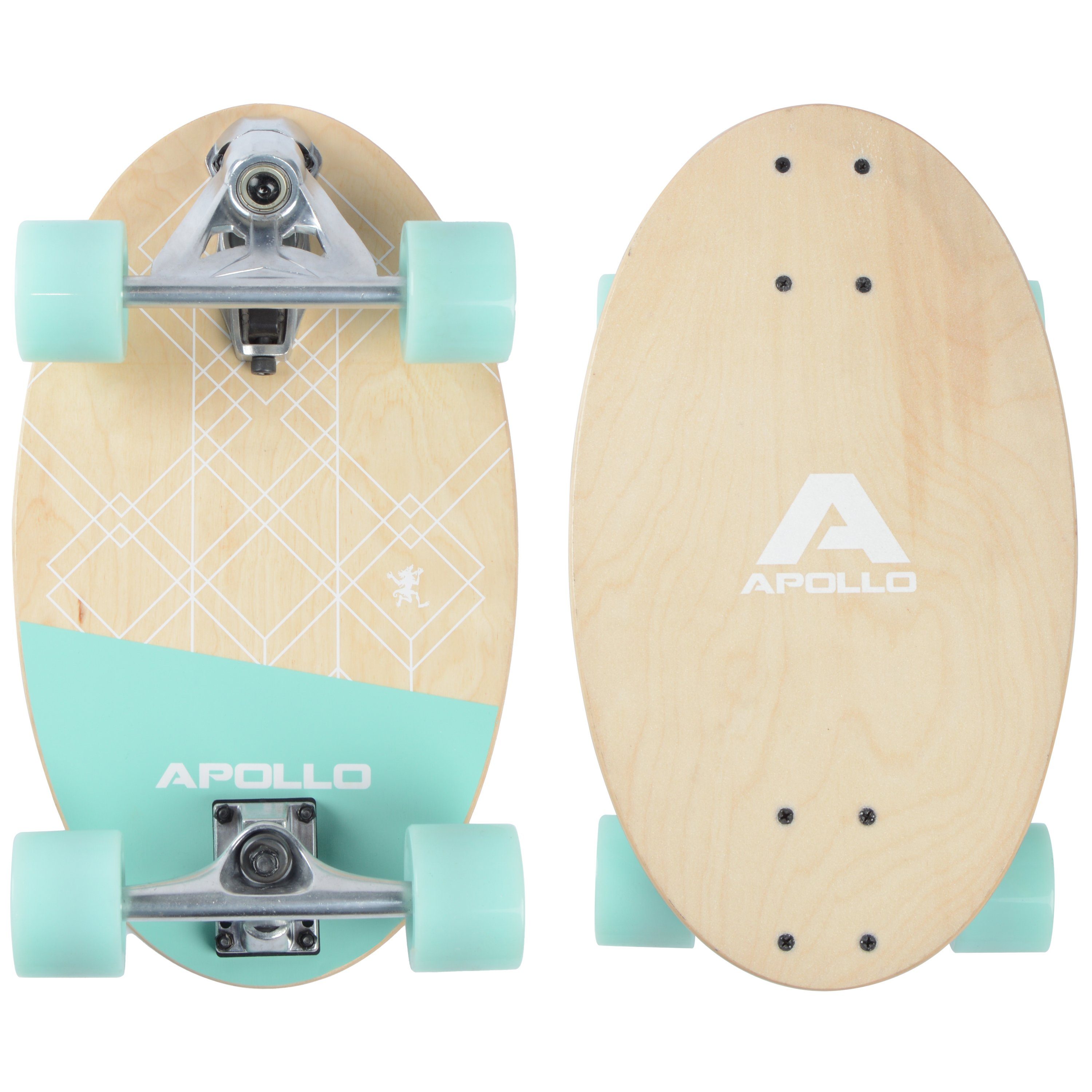 Apollo Miniskateboard Mini-Longboard Barrel Board, hochwertig und platzsparend