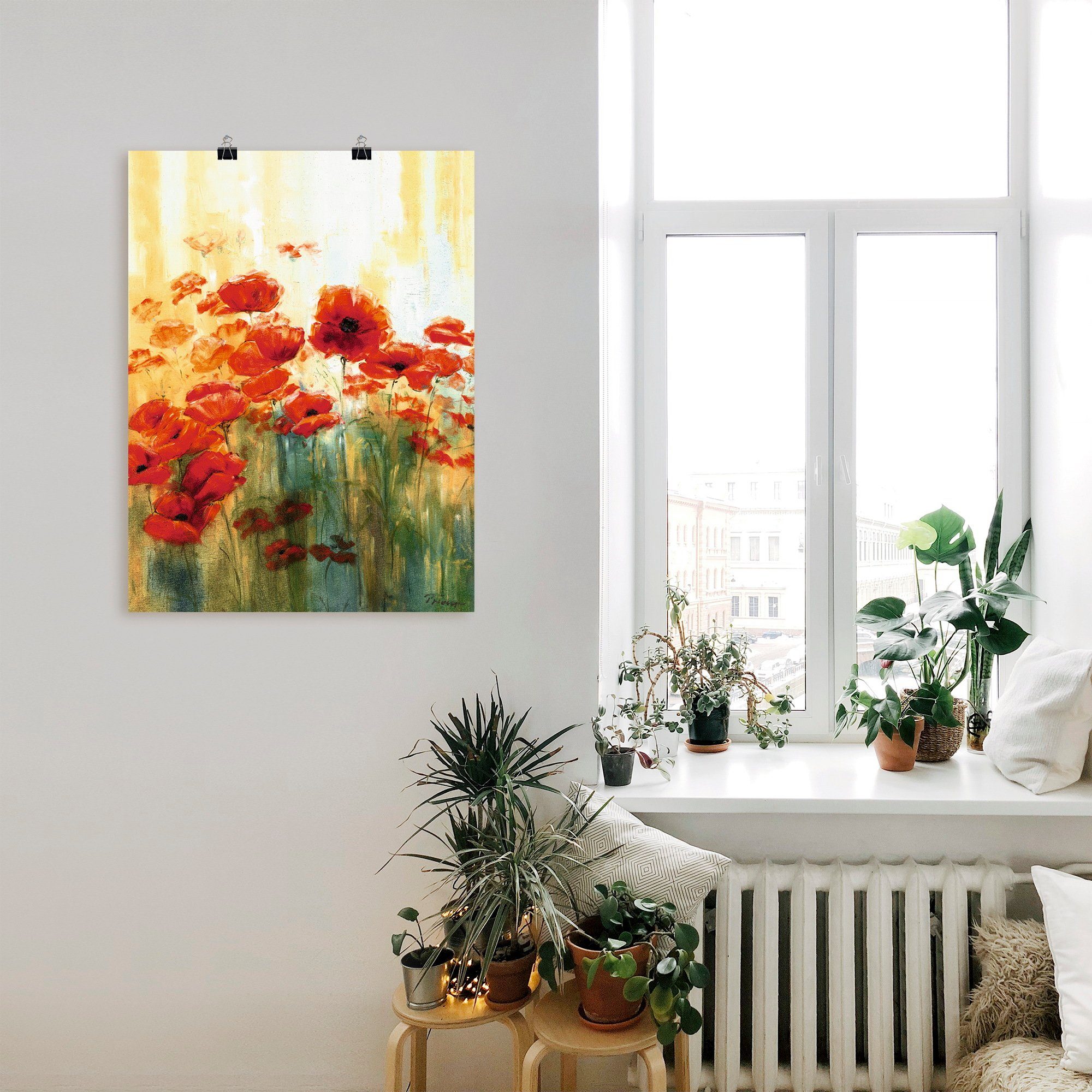 Artland Poster Mohnwiese, Blumen (1 St), ohne Rahmen