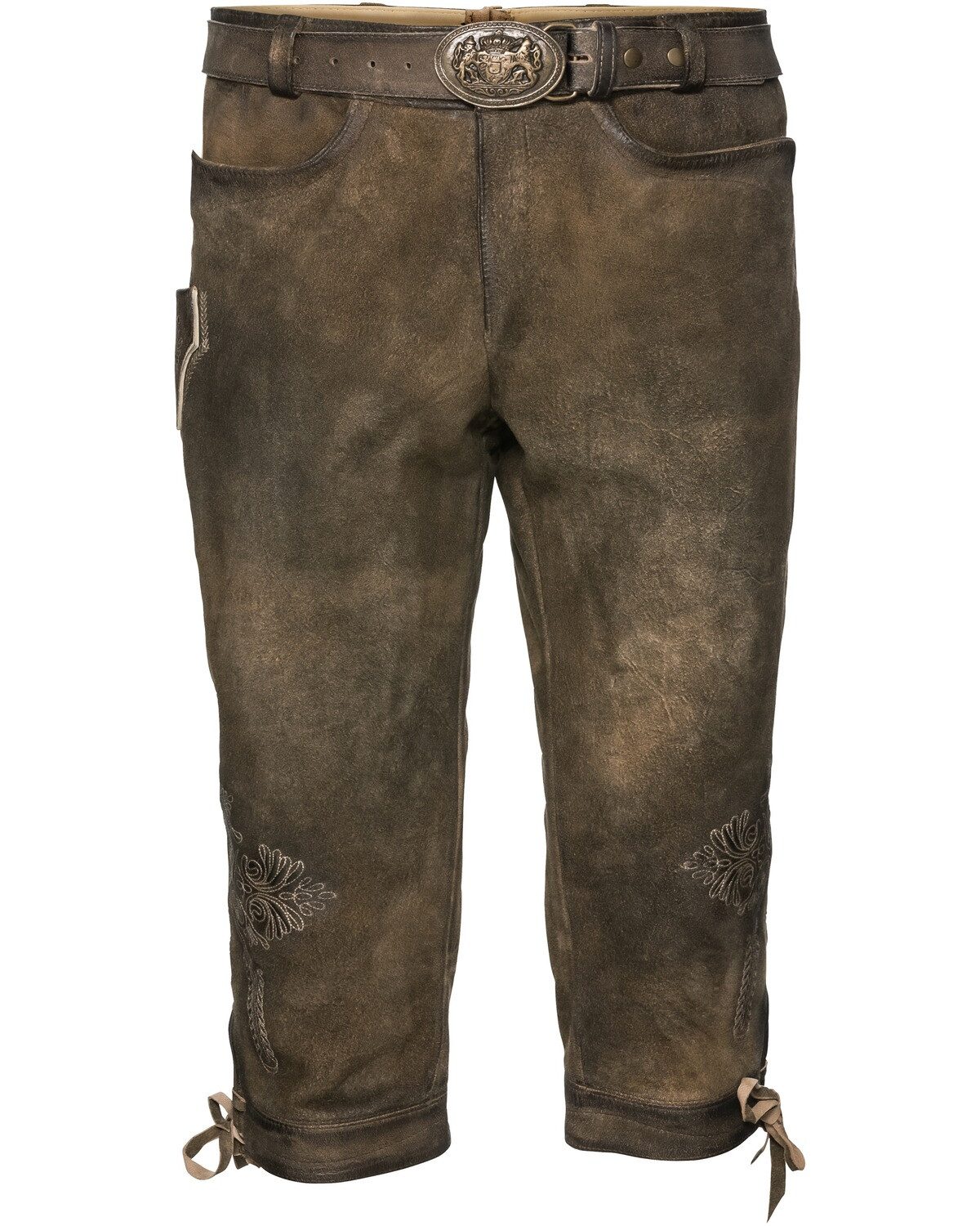Luis Steindl Trachtenhose Kniebundlederhose mit Gürtel günstig online kaufen