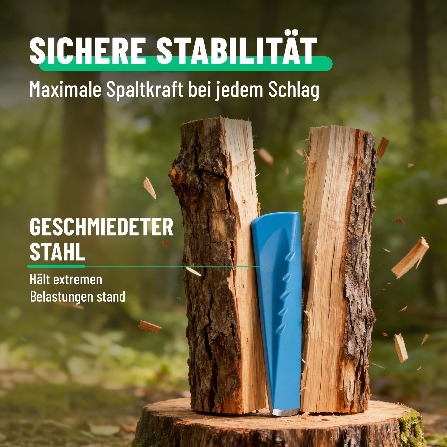 greate. Drehspaltkeil Spaltkeil für Holz aus Stahl - Drehspaltkeil, Holzspalter Keil, (1-St)