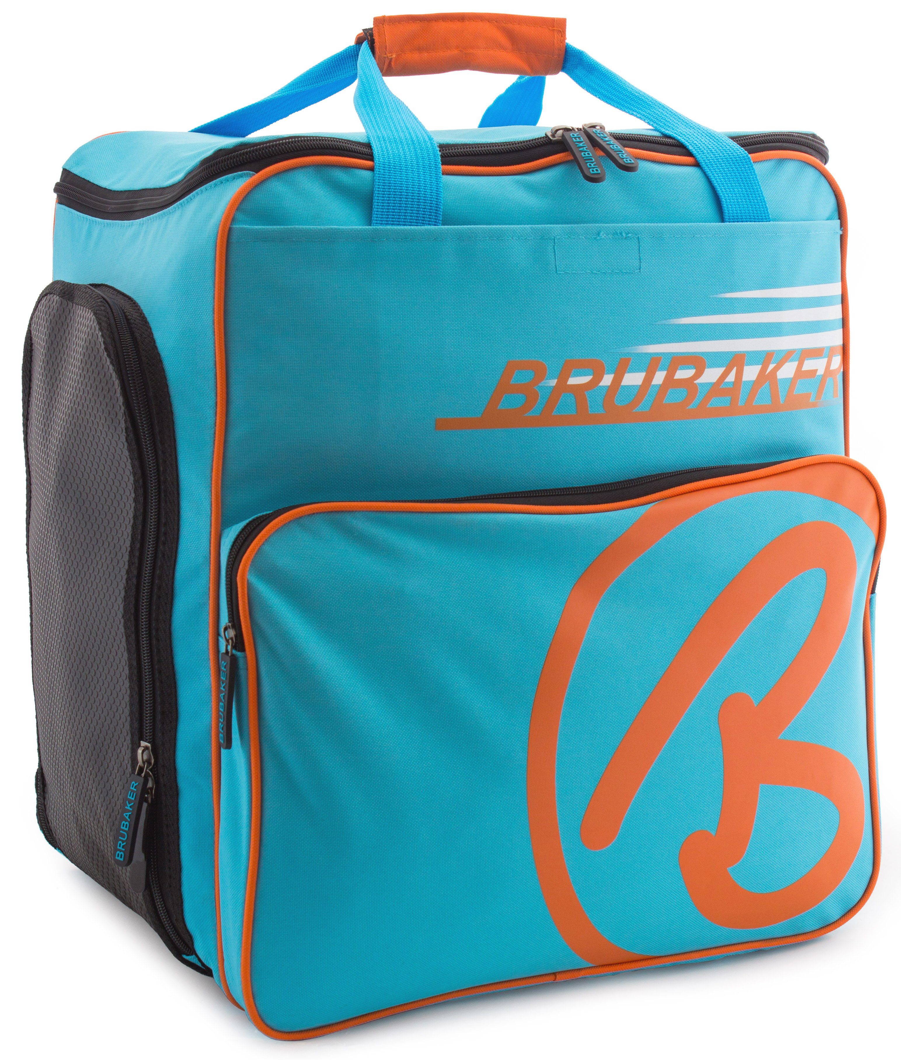 BRUBAKER Sporttasche Skischuhtasche, Skitasche für Skistiefel (1-tlg., reißfest und schnittfest), Komfort Stiefeltasche mit Rucksackfunktion für Skischuhe, Helmtasche