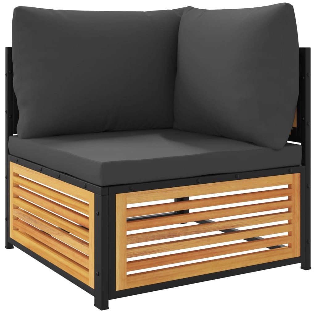 vidaXL Sofaelement Garten-Ecksofa mit Kissen Massivholz günstig online kaufen