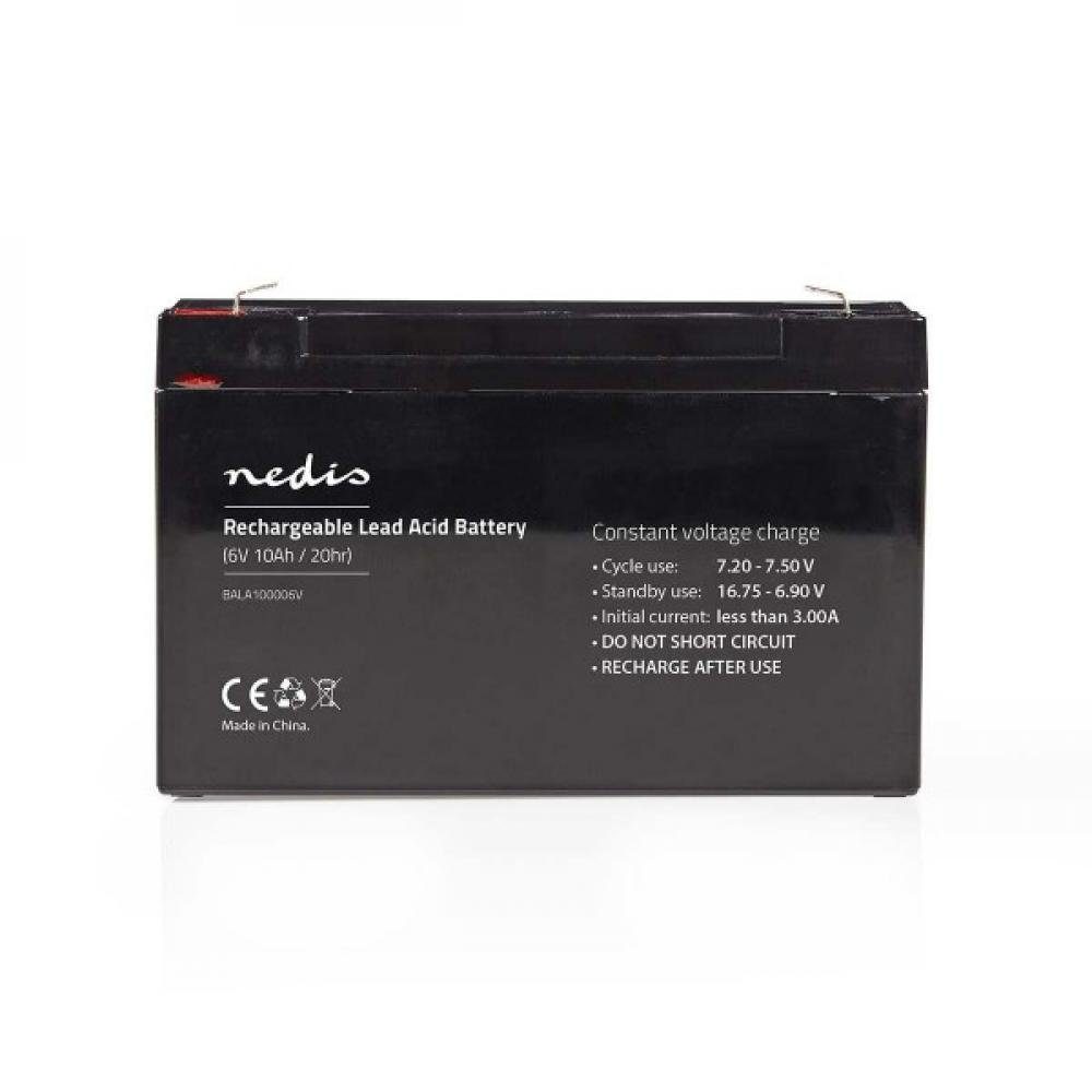 Nedis Wiederaufladbarer Blei-Akku 6 V, 95 10000 mAh, Bleiakkus x mm x 50 151