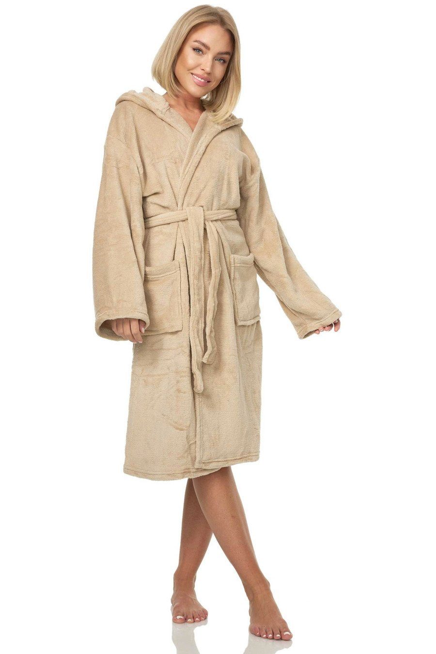 Unisex-Bademantel Kuschelfleece