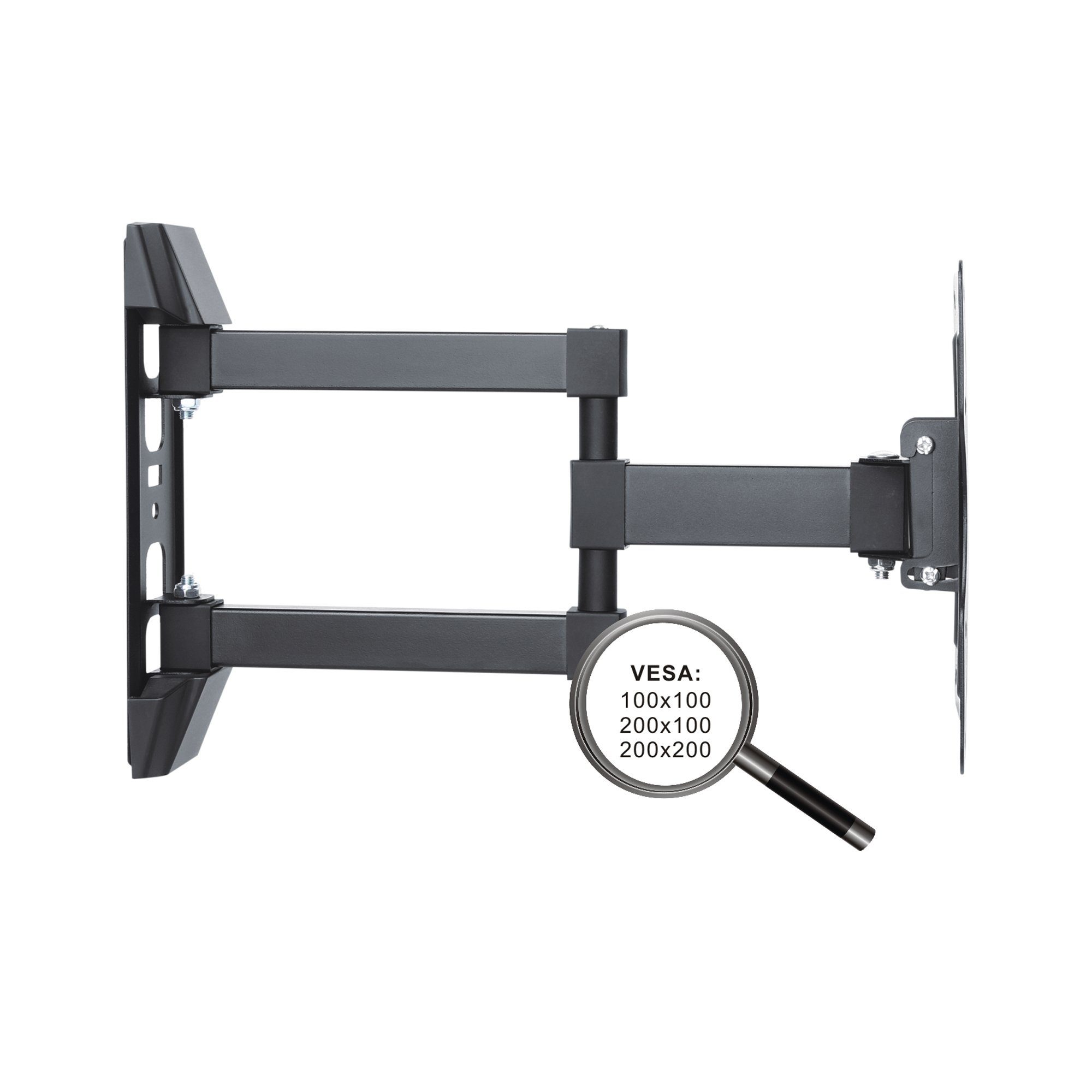 PureMounts TV-Wandhalterung PureMounts PM-FM12-200 - Neigbare und schwenkbare TV / Monitor Wandhal – Bild 2 von 5