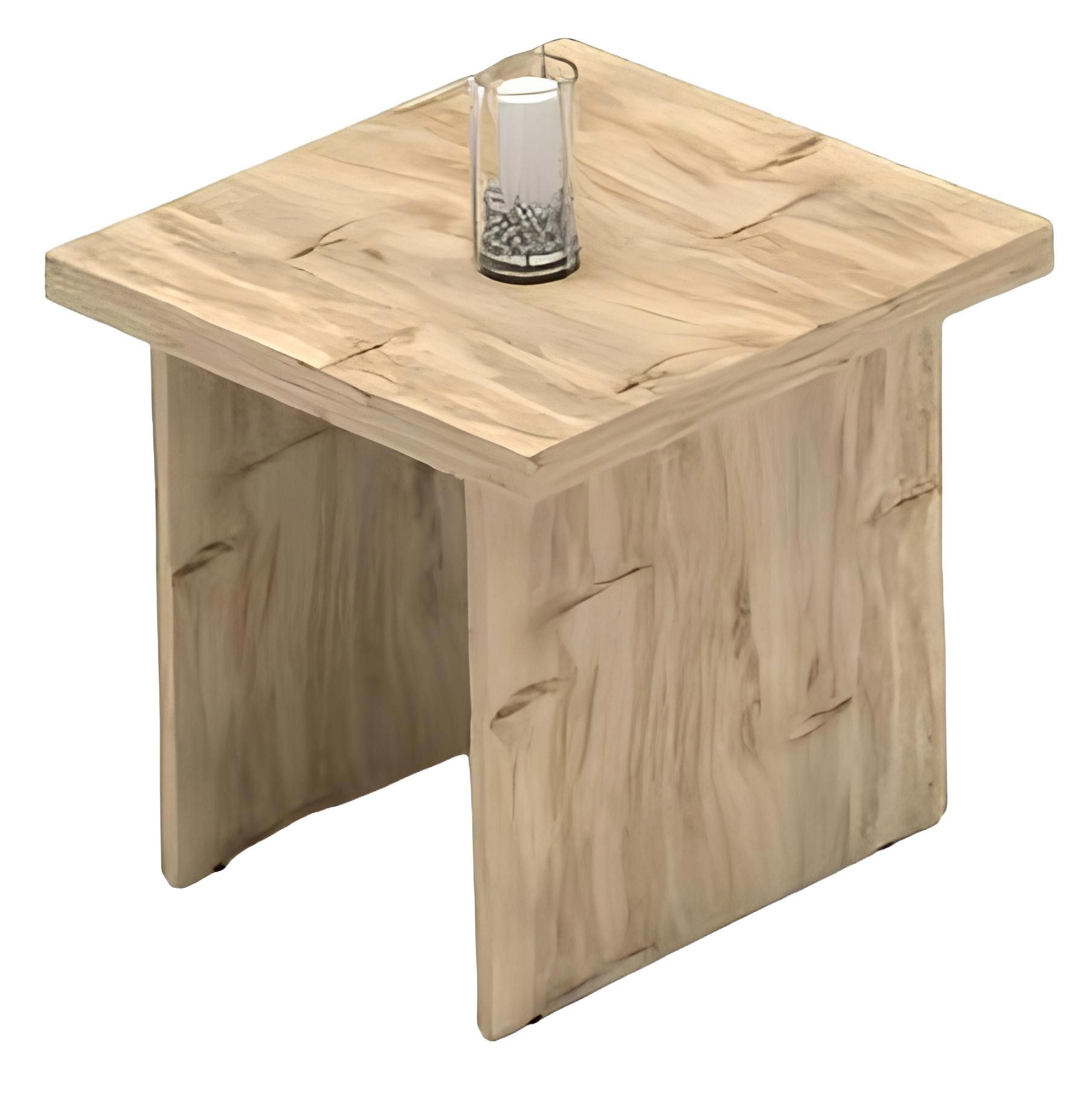 Xlmoebel Couchtisch Beistelltisch aus Holz in Beige, quadratisches Design (1-St., Couchtisch), Hergestellt in Europa