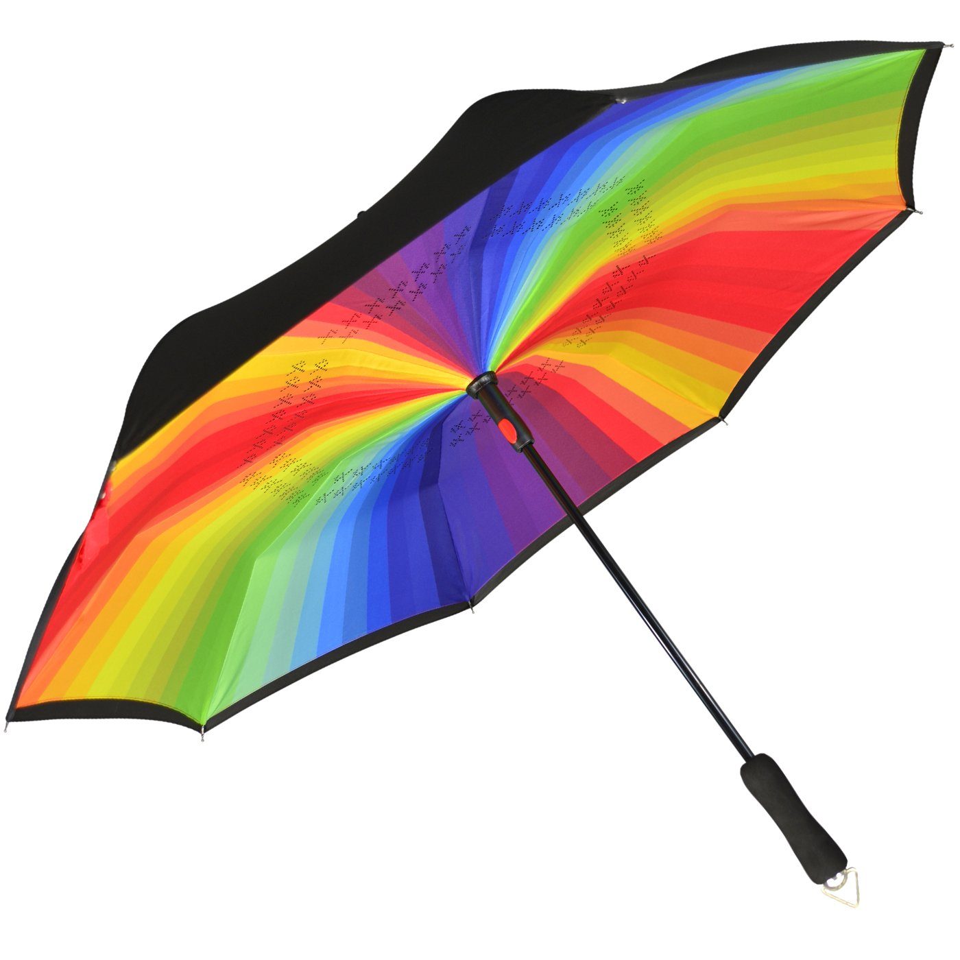 iX-brella Stockregenschirm Reverse-Schirm mit Auf-Automatik und Schirmhülle, öffnet sich verkehrt herum – Bild 5 von 5