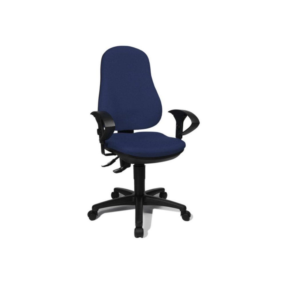 TOPSTAR Drehstuhl Hochwertiger Drehstuhl dunkel blau Bürostuhl ergonomische Form Made in Germany