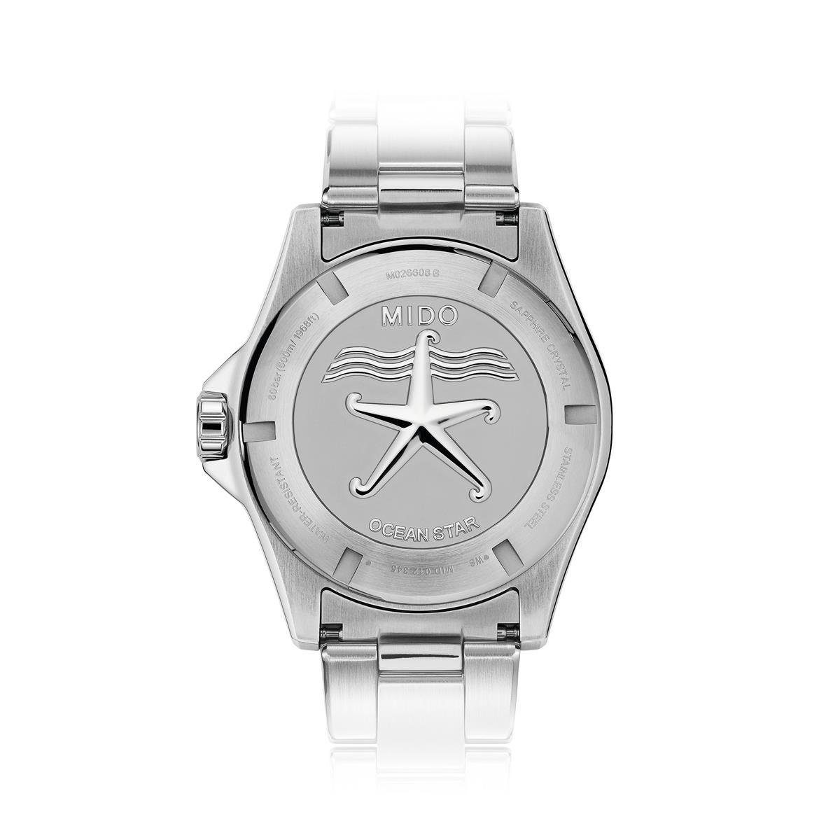 Mido Taucheruhr Mido Herren Uhr M0266081104101 Ocean Star Diver Blau 600 Chronometer, (1-tlg)