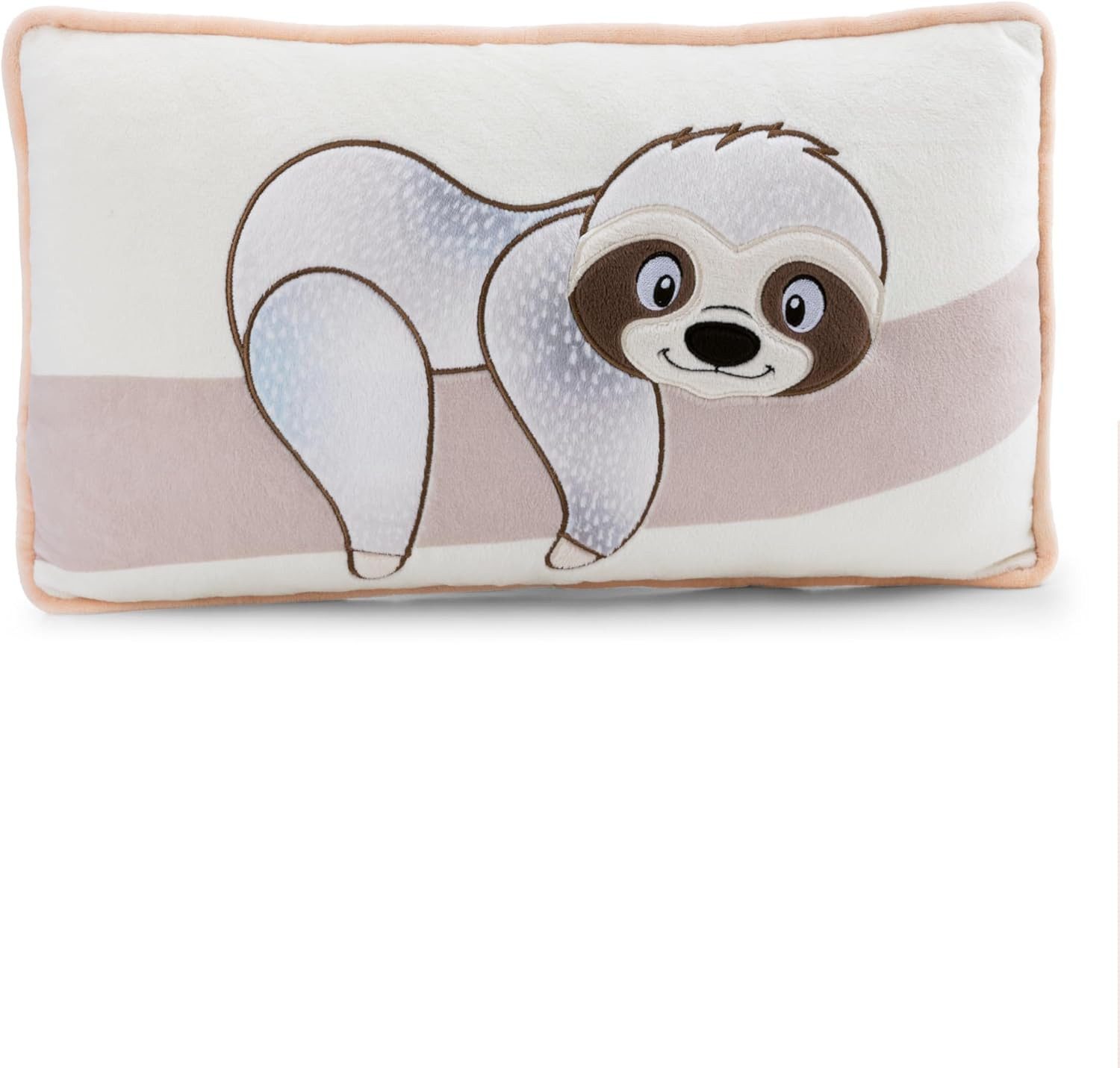 Nici Dekokissen 62446 - Kissen Faultier Izzy Icetumbler, 43 x 25 cm, rechteckig