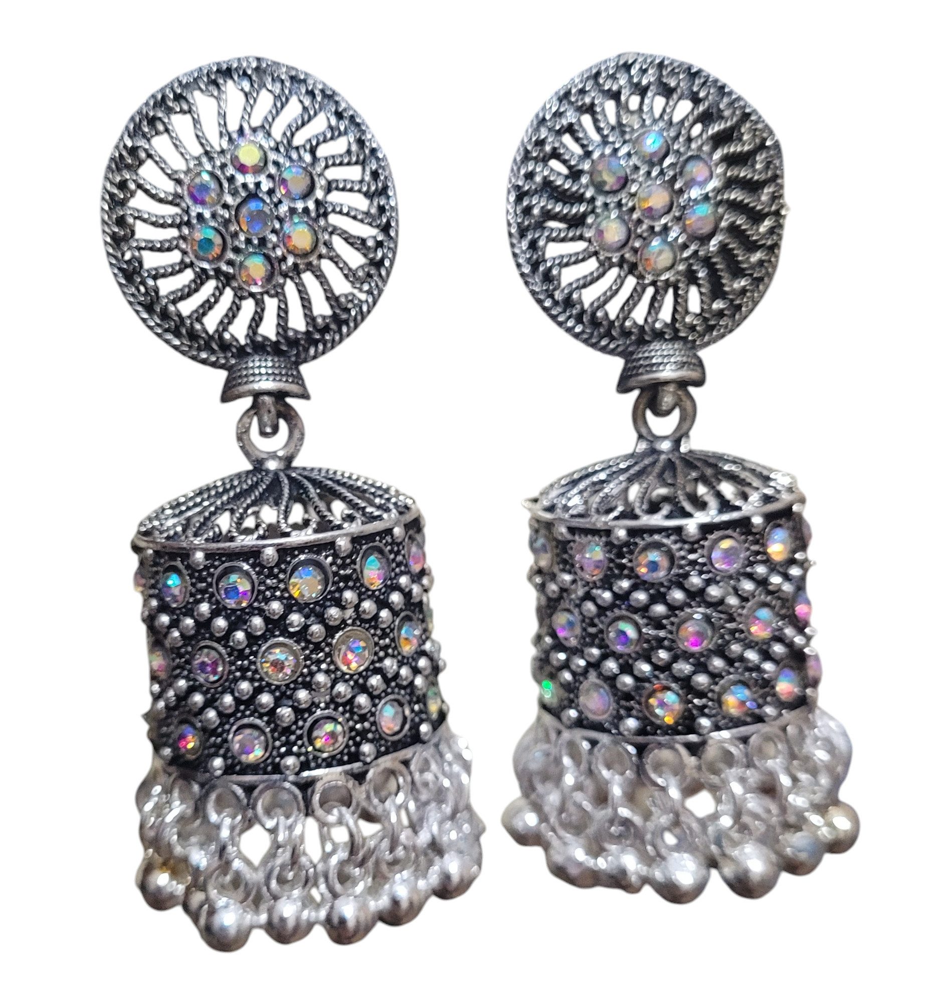 PfauGermany Paar Ohrhänger Aviary Jumkha Silver (2-tlg)