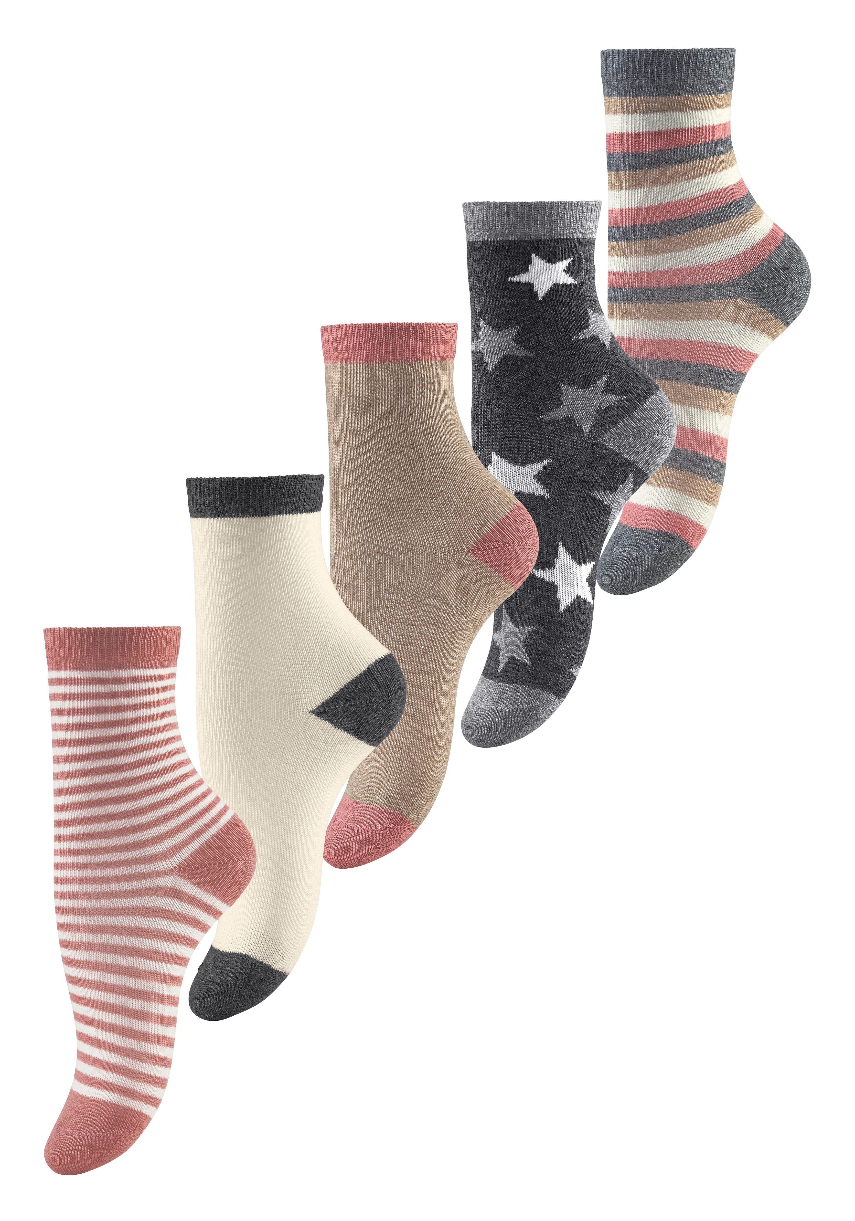 5 Designs in verschiedenen (5-Paar) Socken