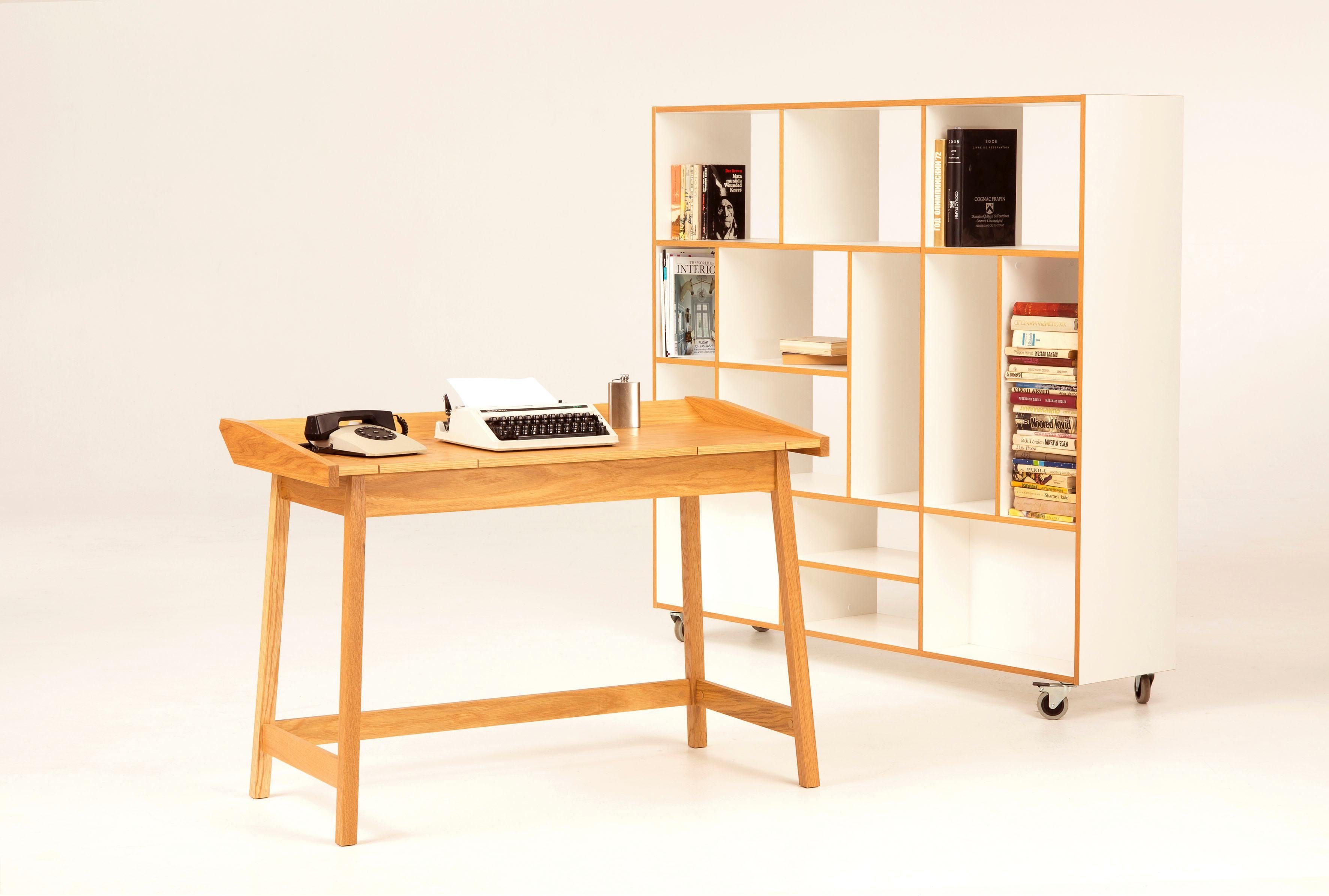 Woodman Design, aus skandinavisches Schreibtisch Holzfurnier Walter, Eiche