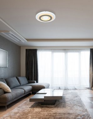 Globo Deckenleuchte Deckenleuchte Wohnzimmer LED Deckenlampe Fernbedienung Dimmbar, Nachtlicht, LED fest integriert, warmweiß - kaltweiß, Schlafzimmer, Garderobe & Flur, Kinderzimmer, Gästezimmer, Küche, Flur