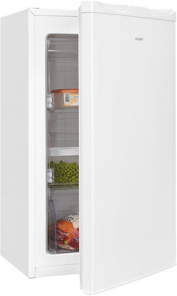 exquisit Gefrierschrank GS230-H-040E weiss, 142,6 cm hoch, 54,4 cm breit, Viel Platz, starke Gefrierleistung