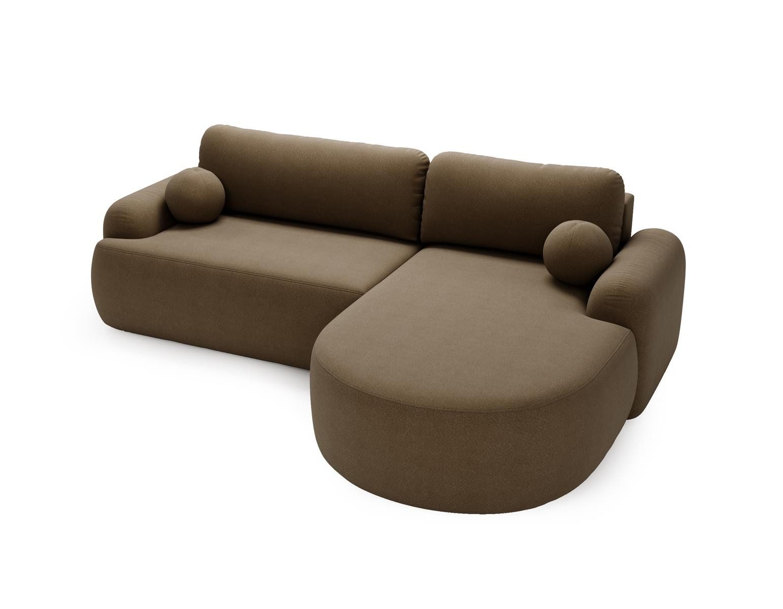 Compleo Ecksofa boucle mit breiter Ottomane günstig online kaufen