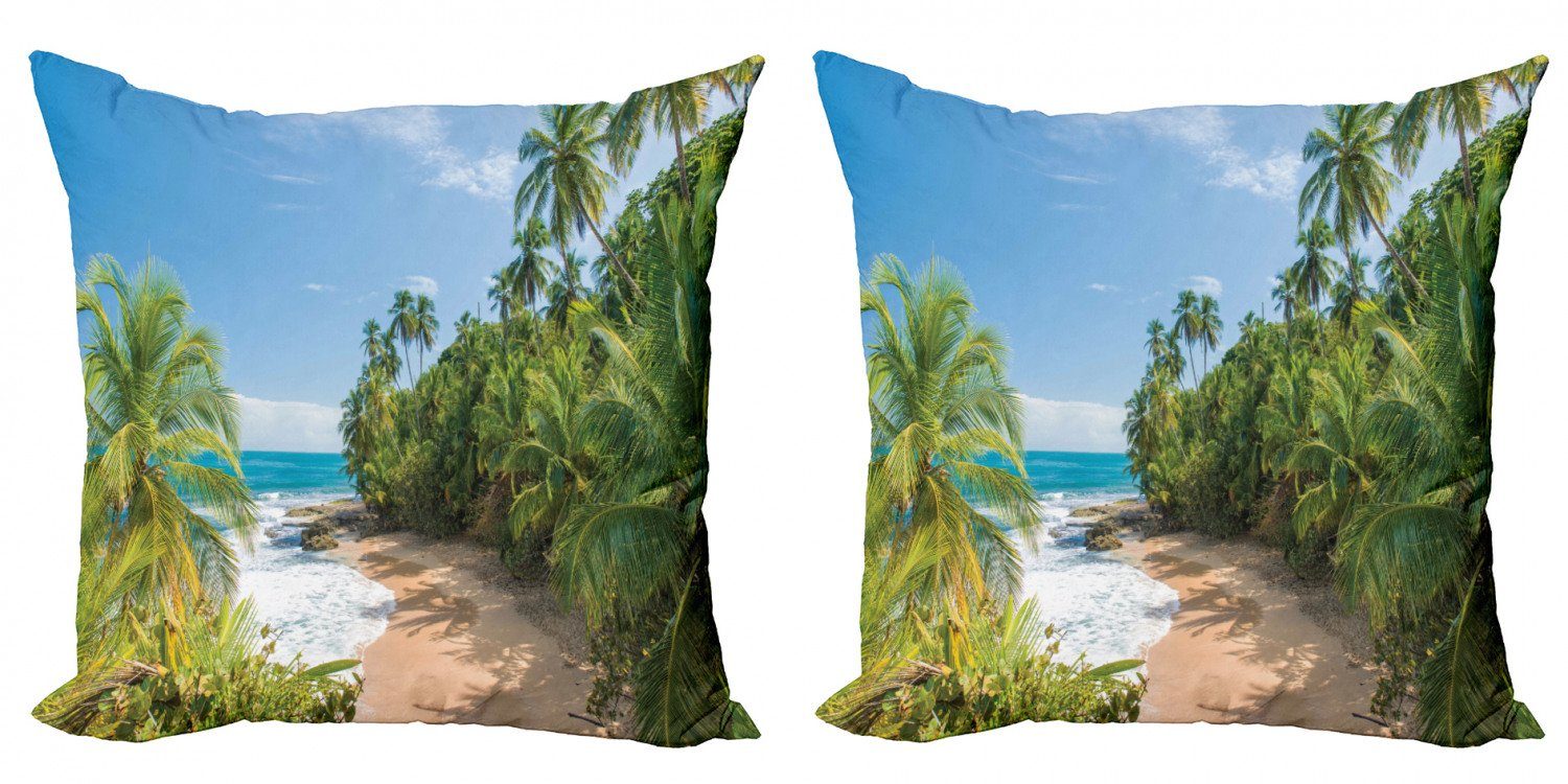 Kissenbezüge Modern Accent Doppelseitiger Digitaldruck, Beach Tropical Zentralamerika Abakuhaus Stück), (2 Wild