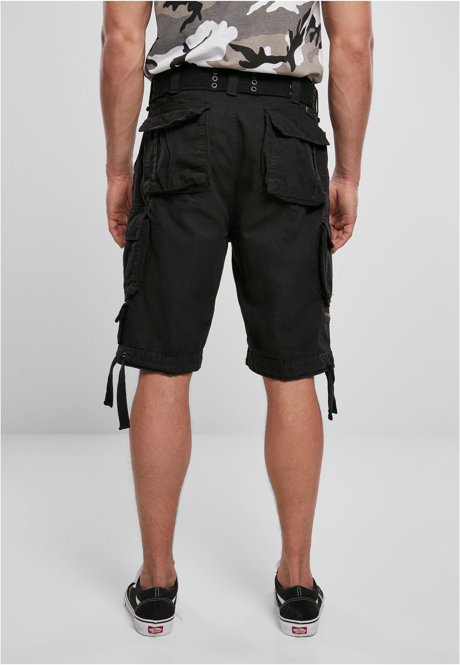 Brandit Stoffhose Herren Savage Vintage Cargo black (1-tlg) Shorts