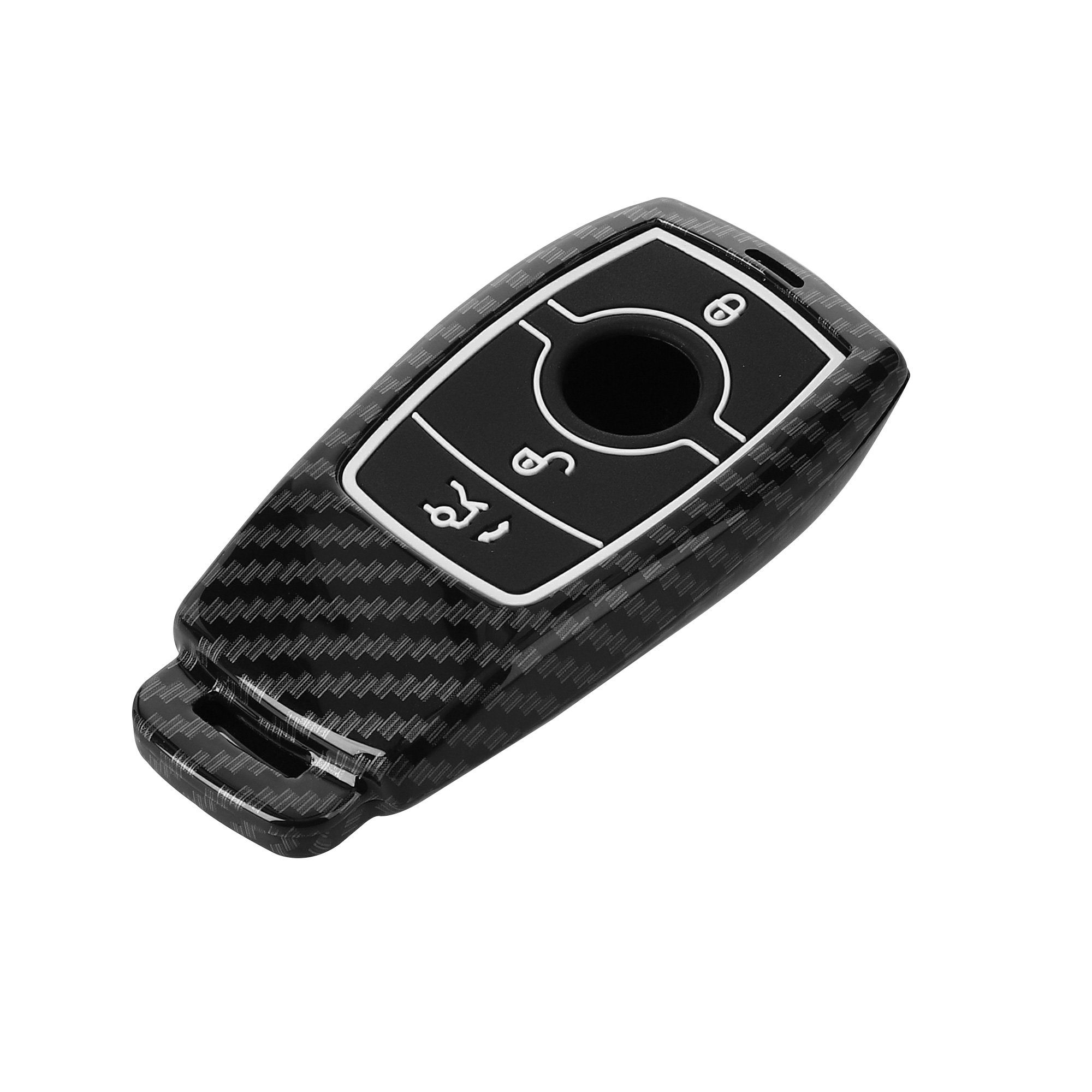 kwmobile Schlüsseltasche Autoschlüssel Benz, für Cover Hülle Schutzhülle - Case Schlüsselhülle Mercedes Hardcover