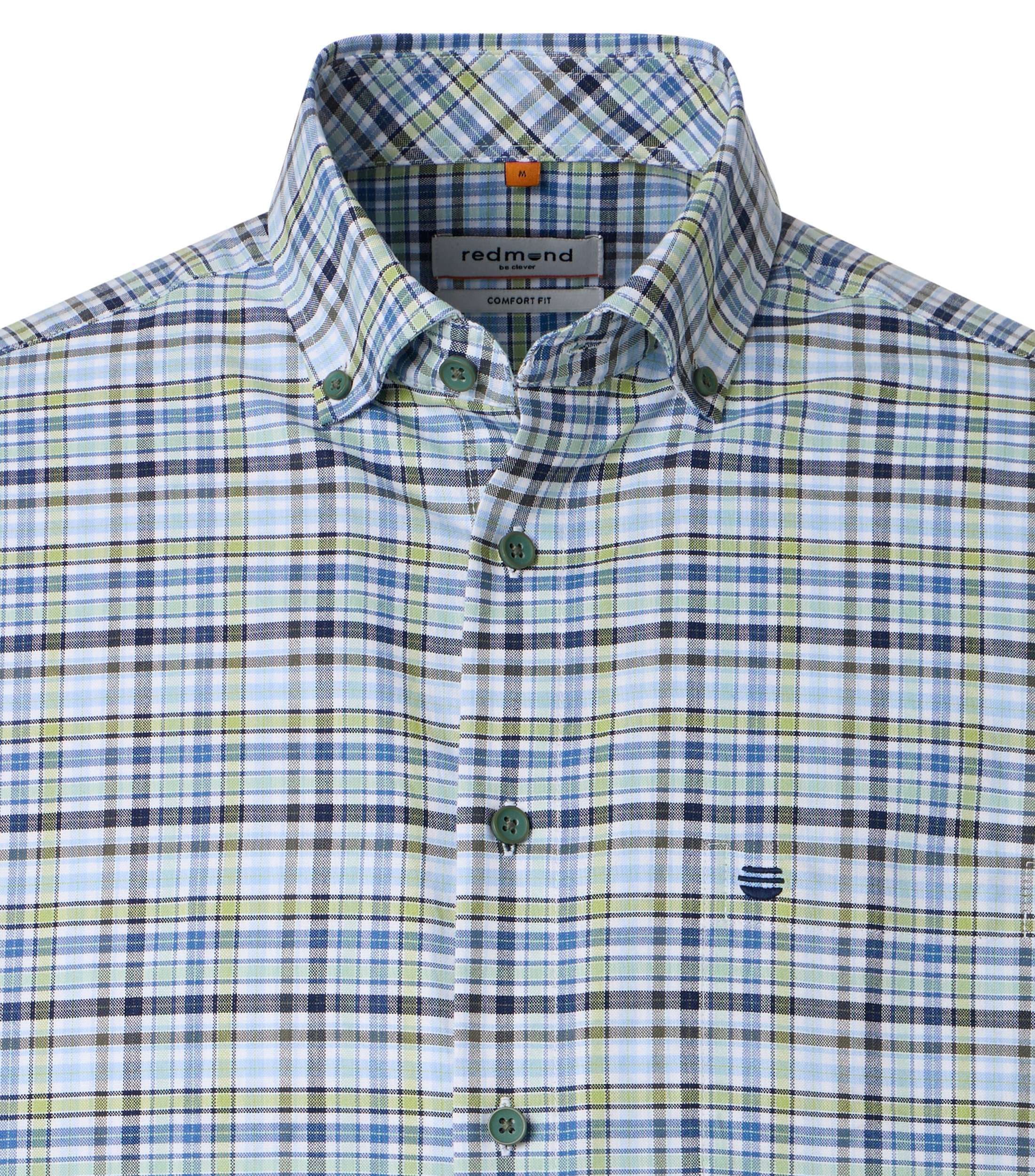 Redmond Kurzarmhemd kariert Comfort Fit