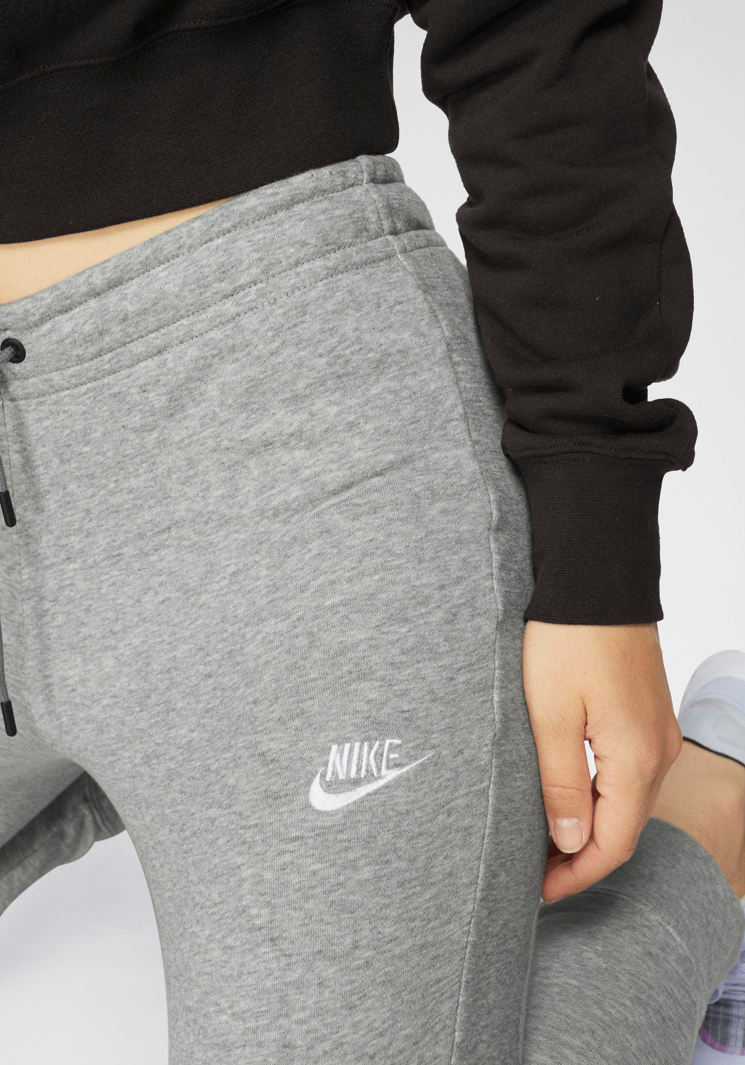 ESSENTIAL hellgrau-meliert Sportswear WOMENS Jogginghose FLEECE PANT MID-RISE Nike