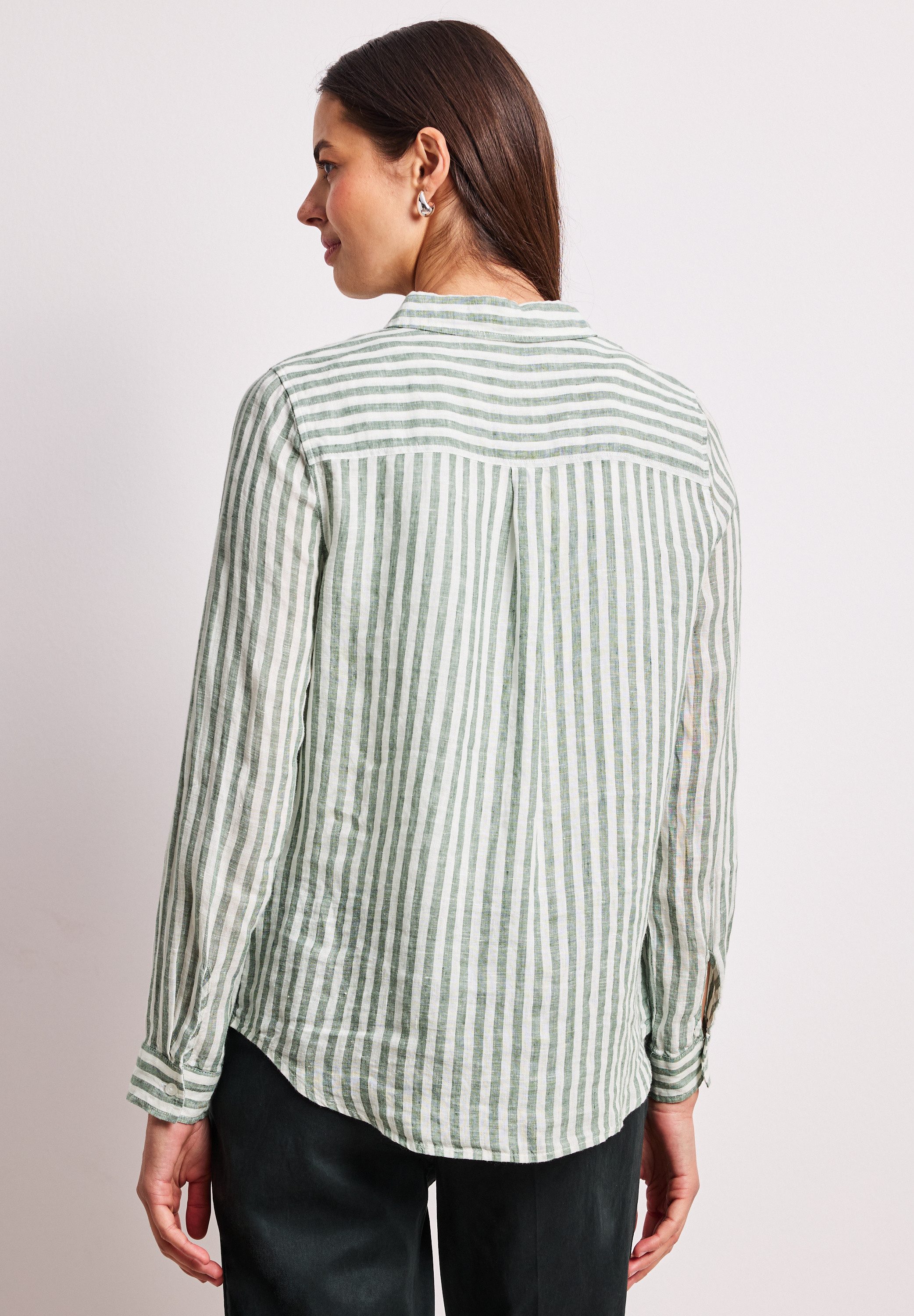 STREET ONE Hemdbluse mit Streifen Muster