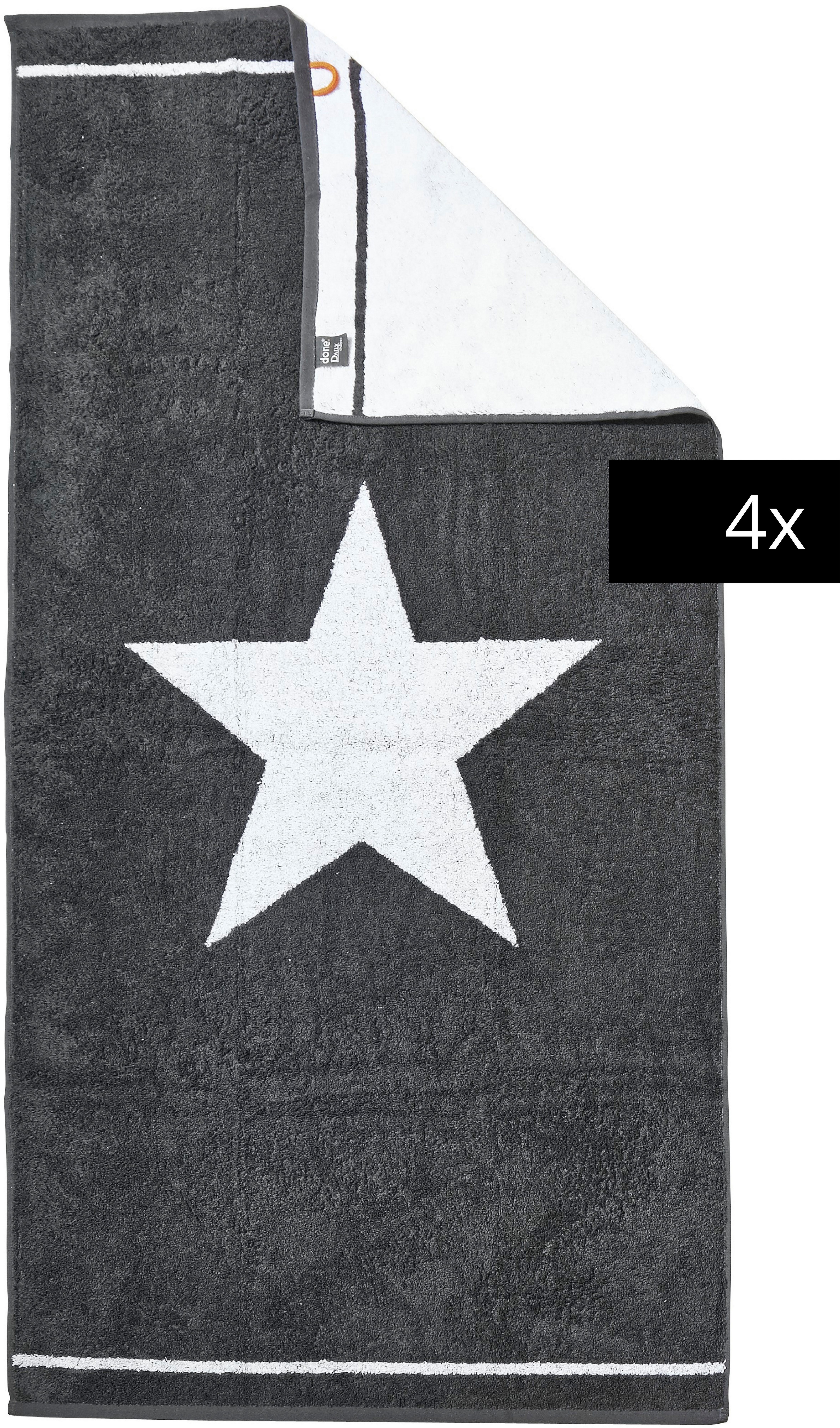 done.® Duschtücher DAILY SHAPES, Jacquard-Walkfrottier (4-St) günstig online kaufen