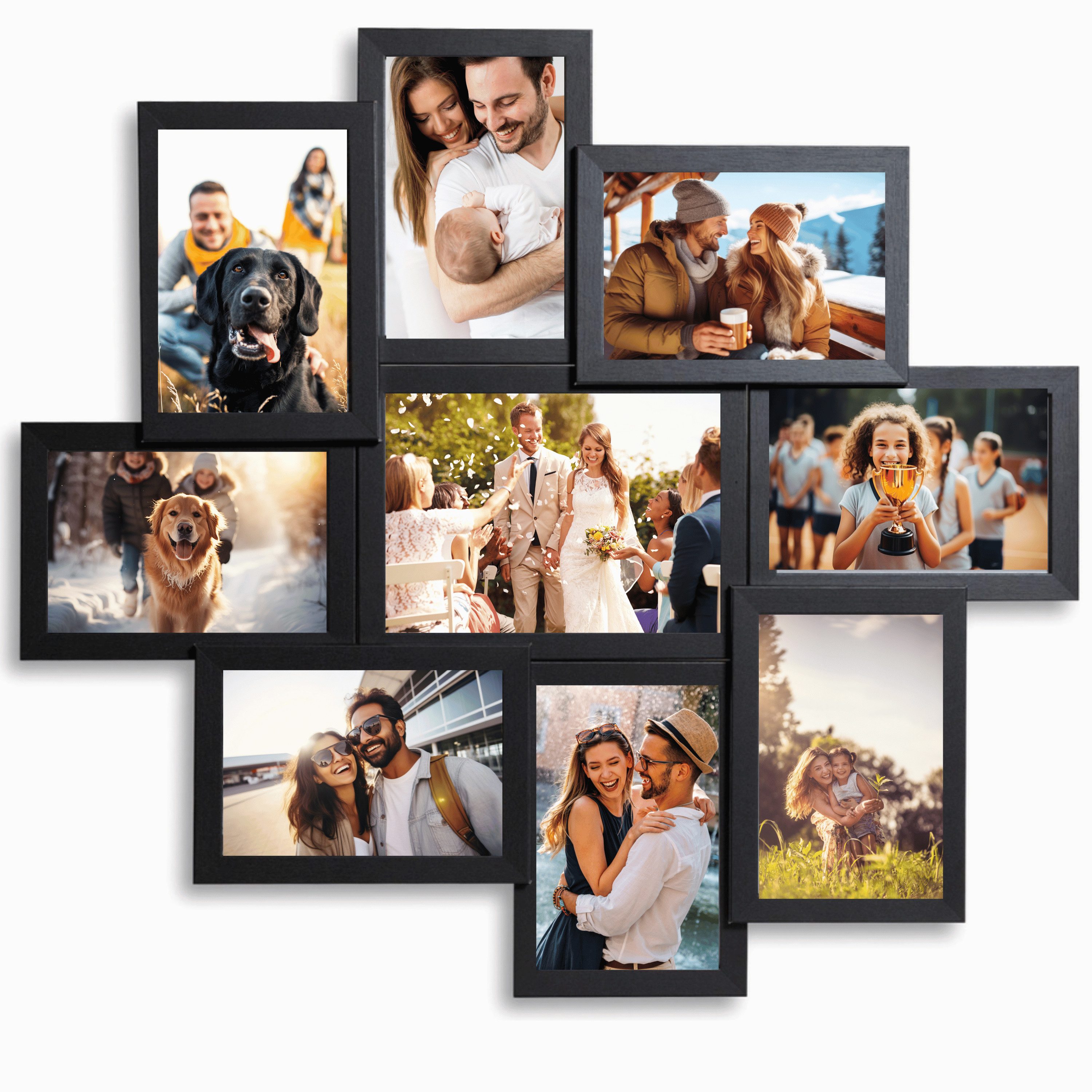 Victor (Zenith) Bilderrahmen Collage Galerierahmen, Fotocollage Schwarz, Bi günstig online kaufen