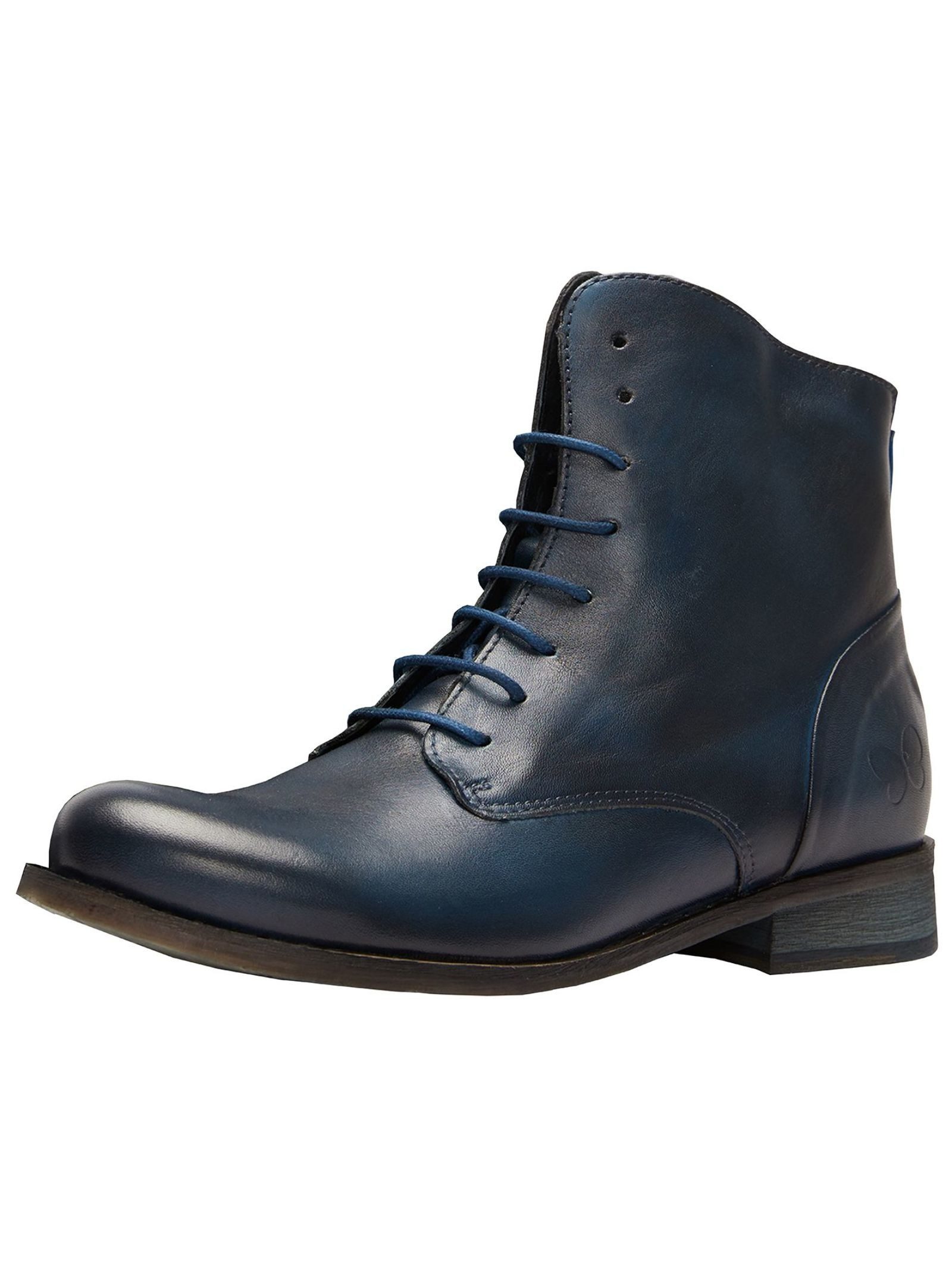 Stiefelette Leder . Schnürstiefelette