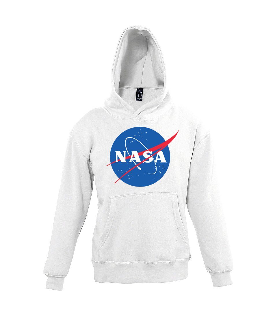 Youth Designz Kapuzenpullover NASA Kinder Hoodie für Jungen und Mädchen mit Modischem Print Weiß