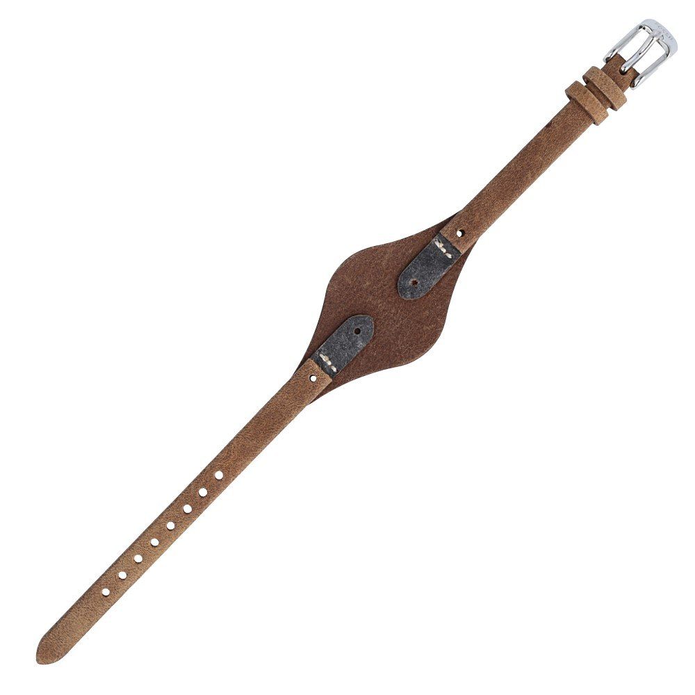 Fossil Uhrenarmband 8mm Leder Braun ES-3060 günstig online kaufen