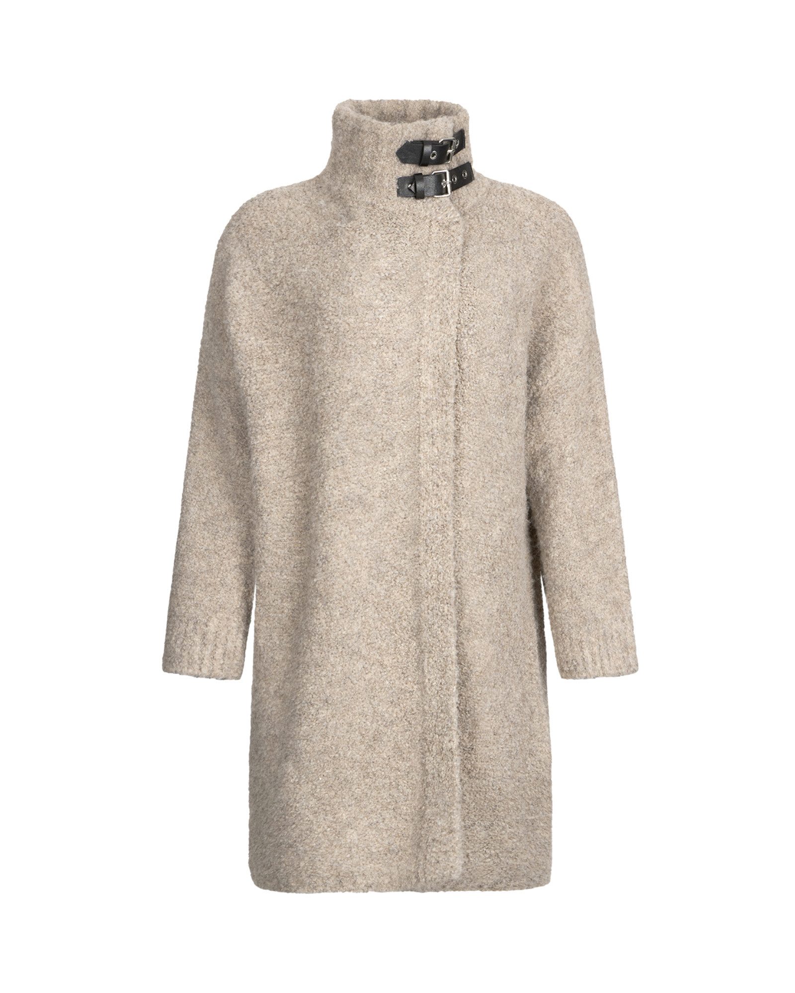 Liu Jo Strickmantel Damen Bouclé-Strickmantel in Beige ? Warmer Mantel mit günstig online kaufen
