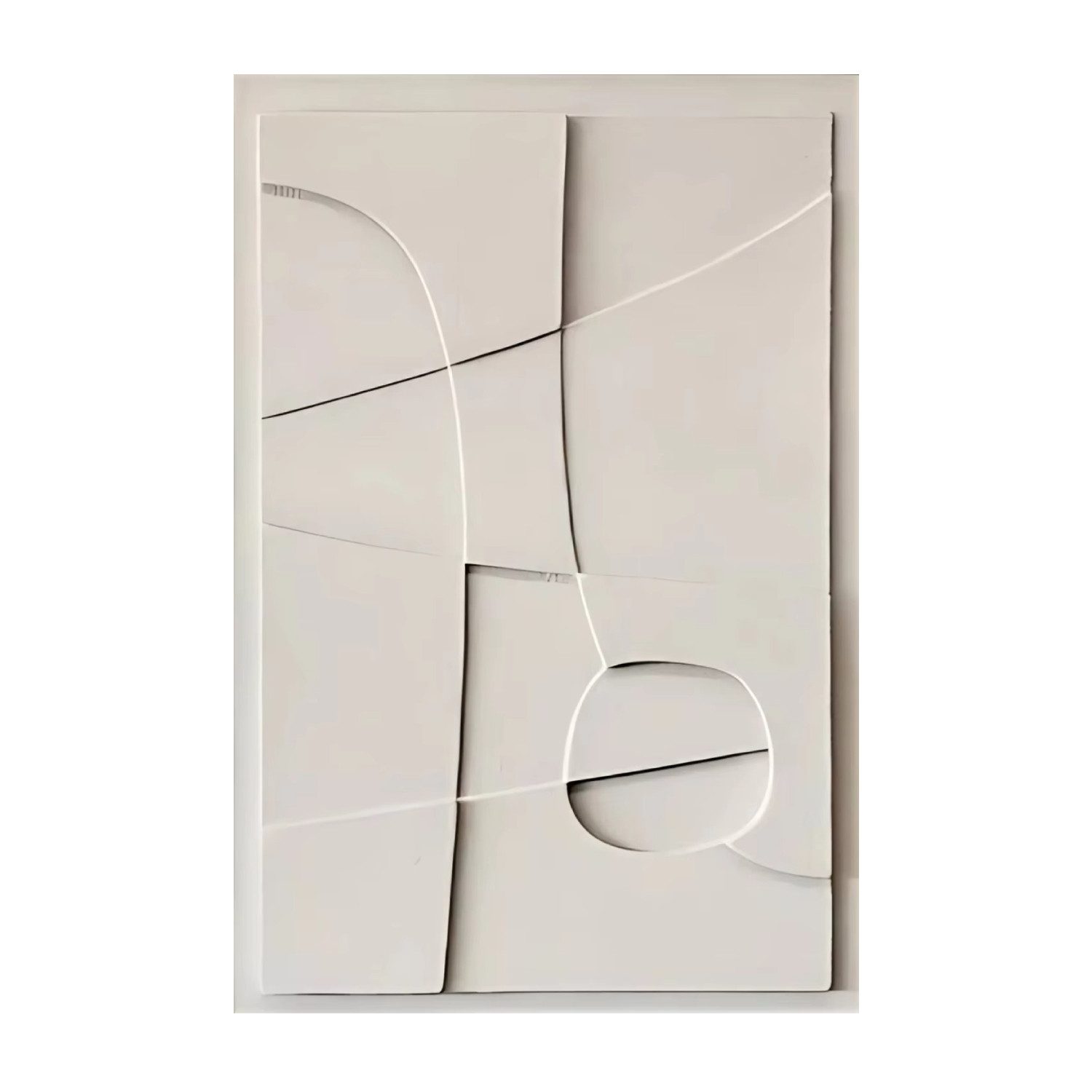 TPFLiving Kunstdruck OHNE RAHMEN, Nordic Art - Geometrische Formen und Stru günstig online kaufen