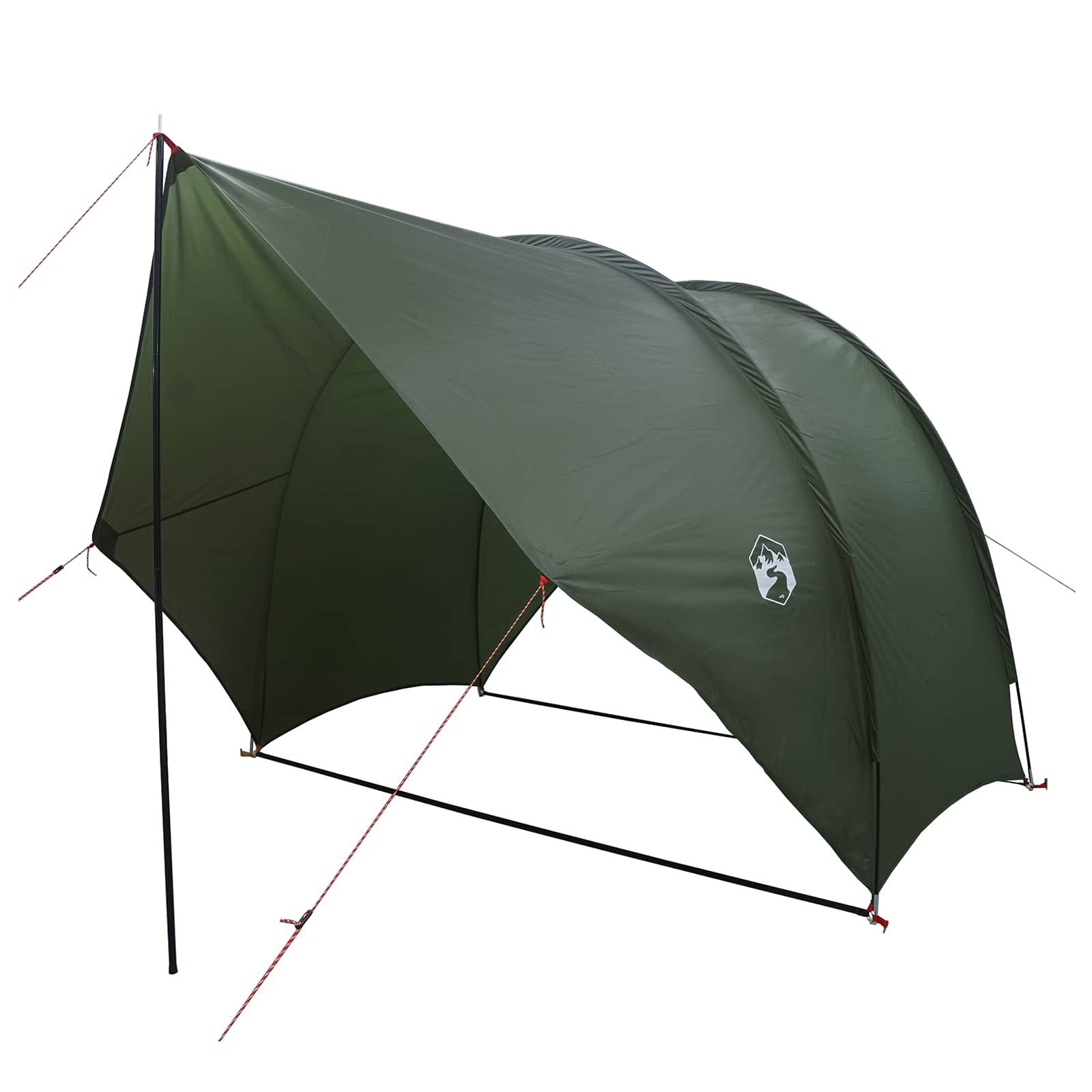 vidaXL Kuppelzelt Heck-Awnings wasserfest Olivegrün 405 x 280 x 220 cm, (1 tlg)