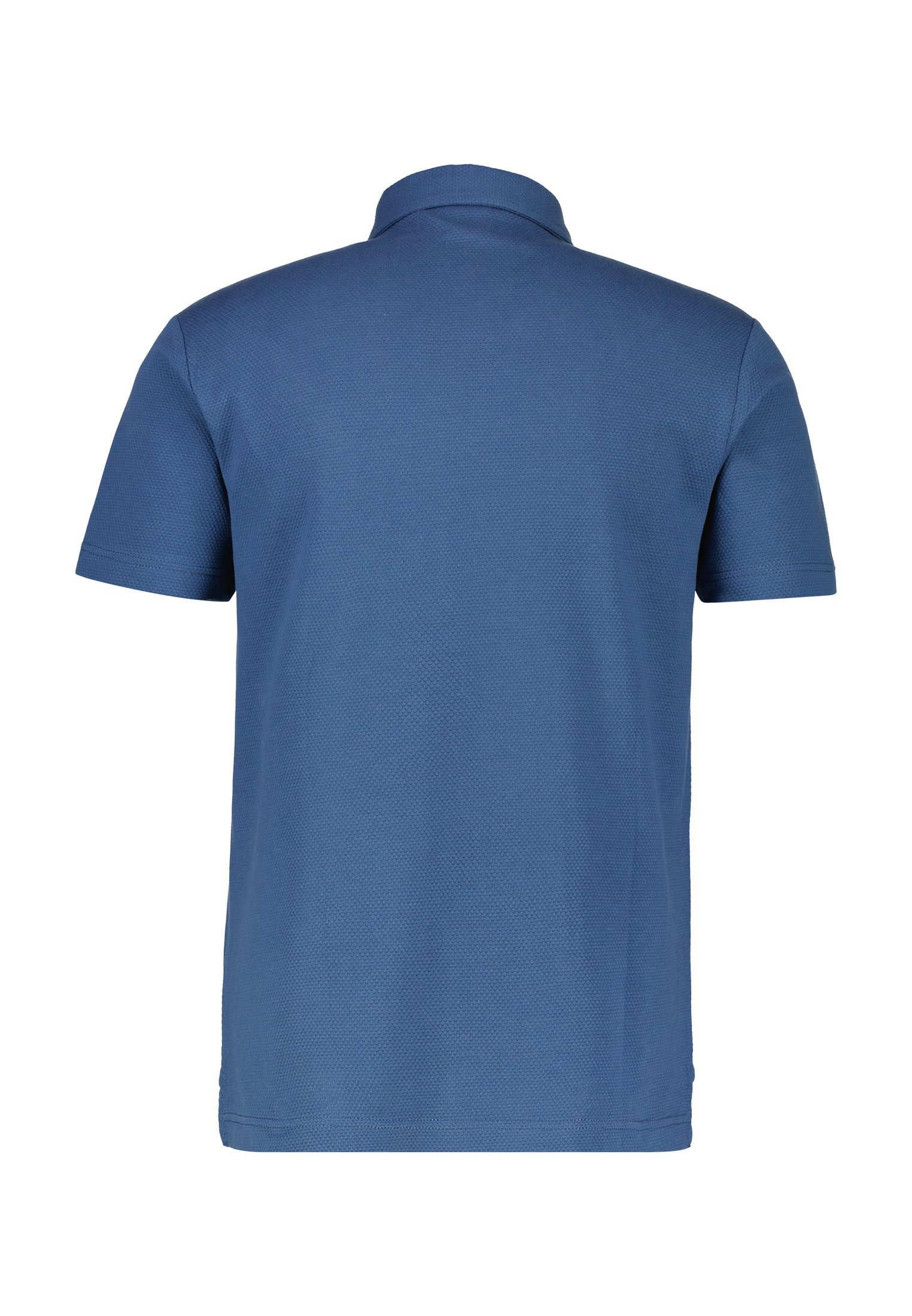 BLUE Poloshirt Waffelpiqué-Poloshirt TRAVEL LERROS LERROS