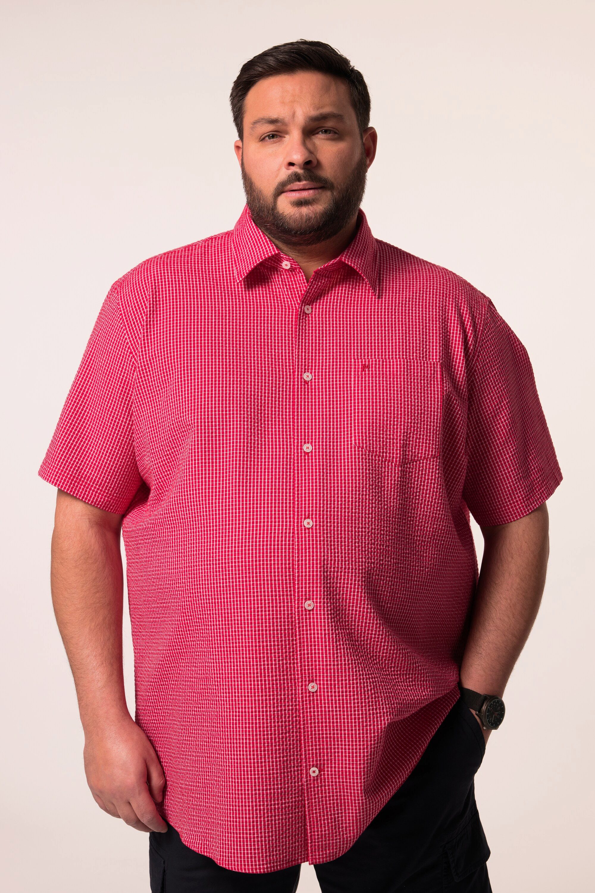 Men Plus Kurzarmhemd Men+ Karohemd Halbarm günstig online kaufen