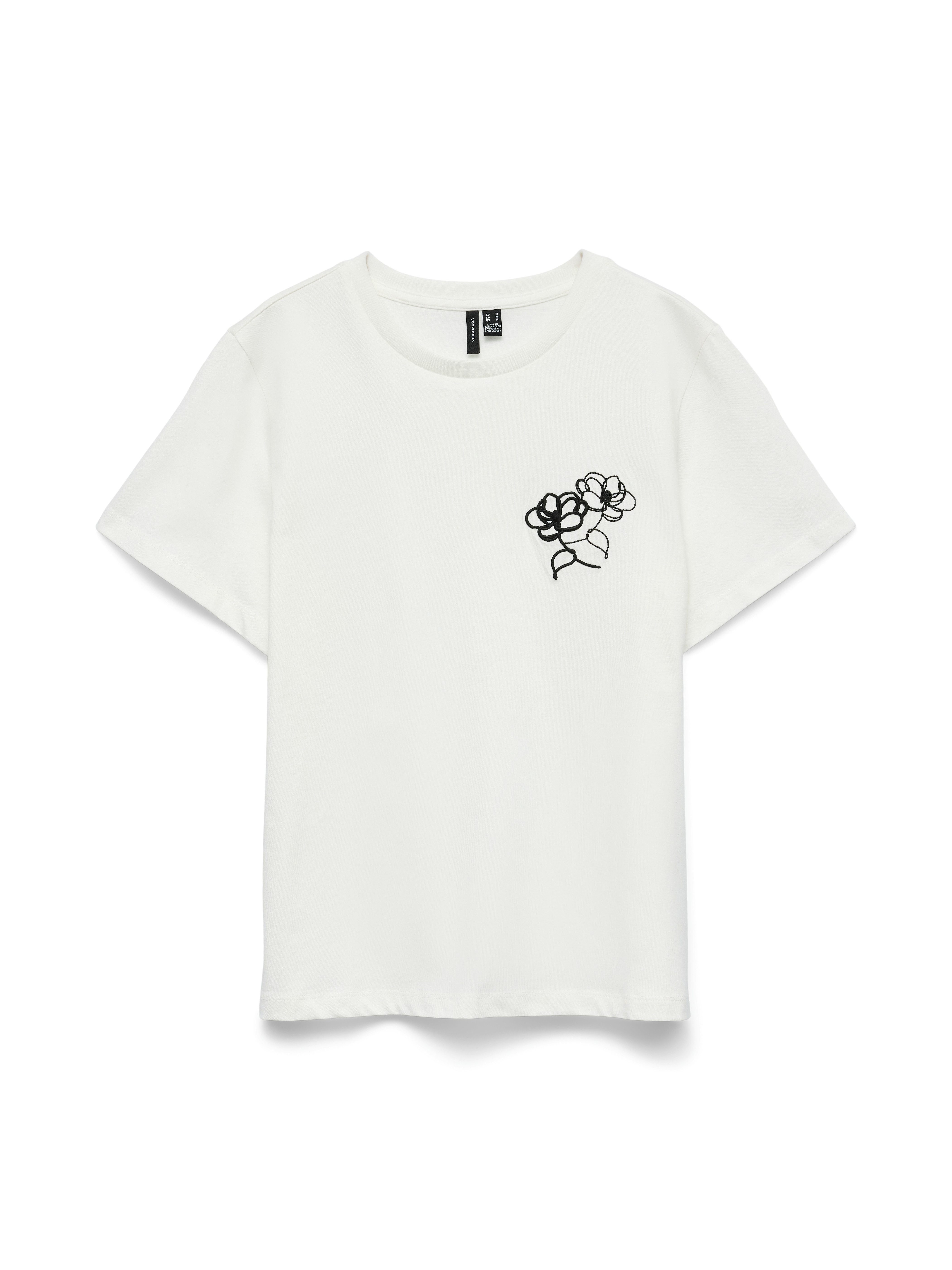 Vero Moda Kurzarmshirt VMANNA SS TOP BOX JRS Baumwolle, regular fit