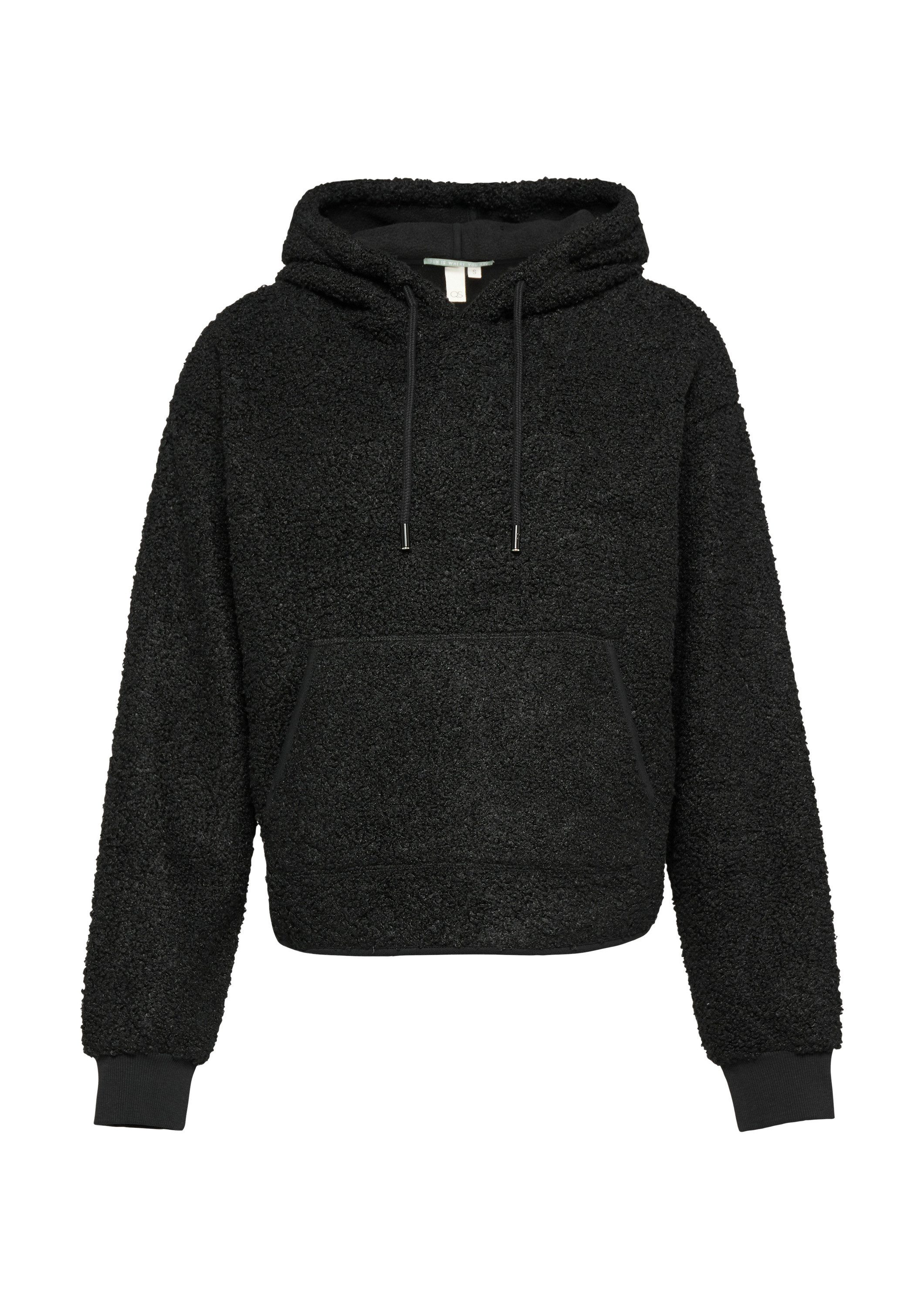 QS Sweatshirt Sweatshirt Sweatshirt aus Teddy-Fleece günstig online kaufen