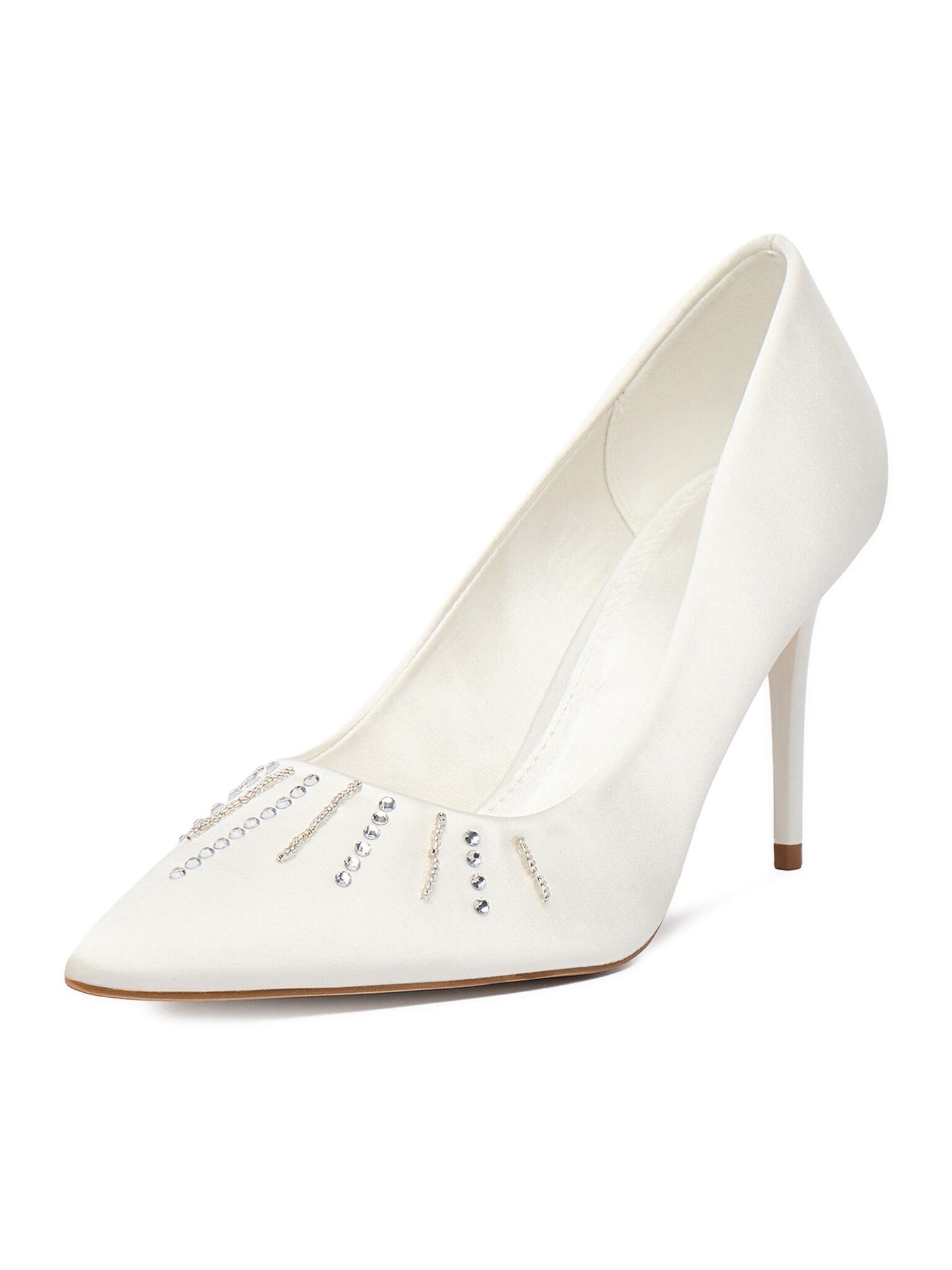 DeeZee Deezee Damen High Heels Weiß DeeZee-CEO-CD24-205 Creme High-Heel-Stiefel