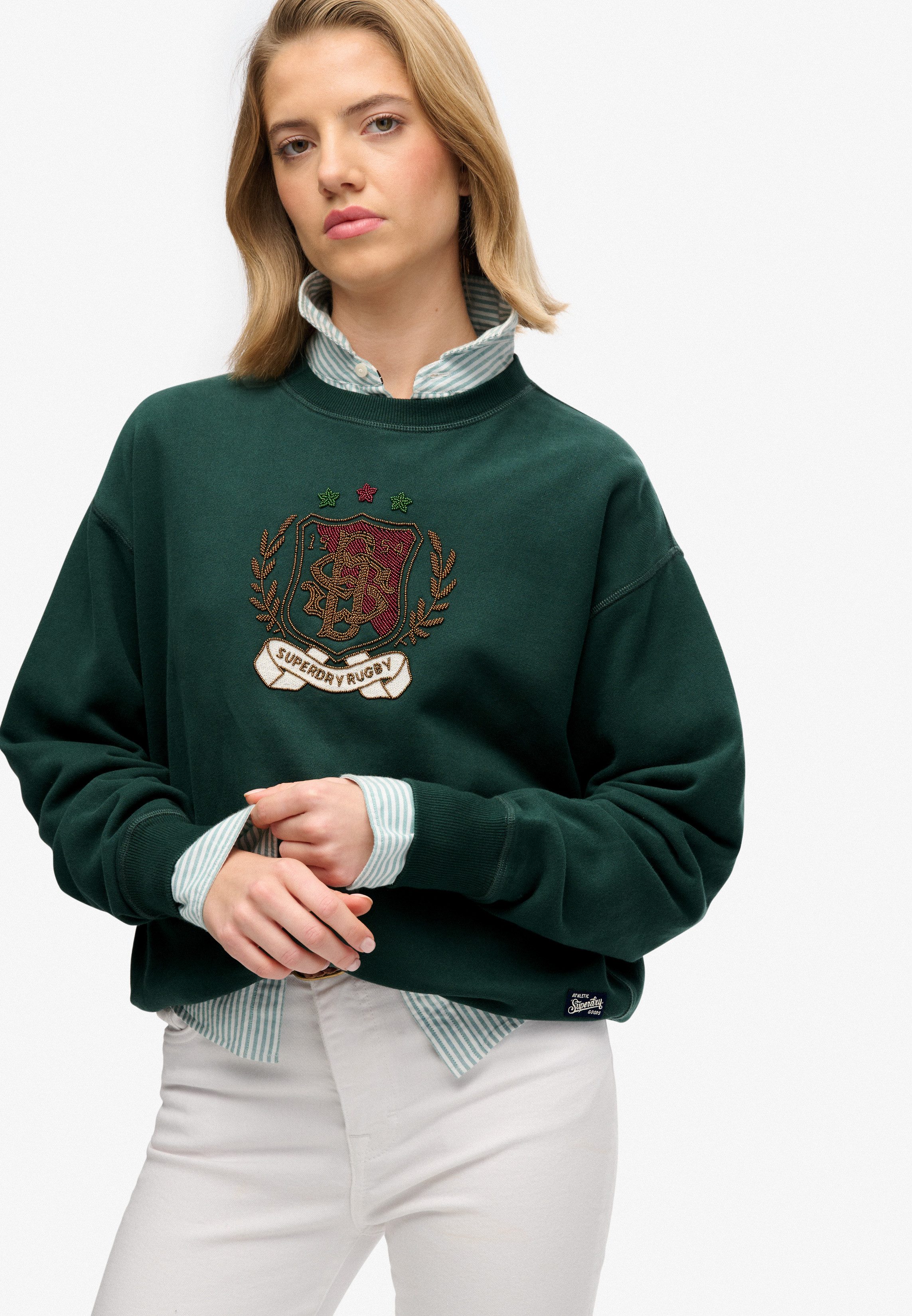 Superdry Sweatshirt Crest Loose Crew günstig online kaufen