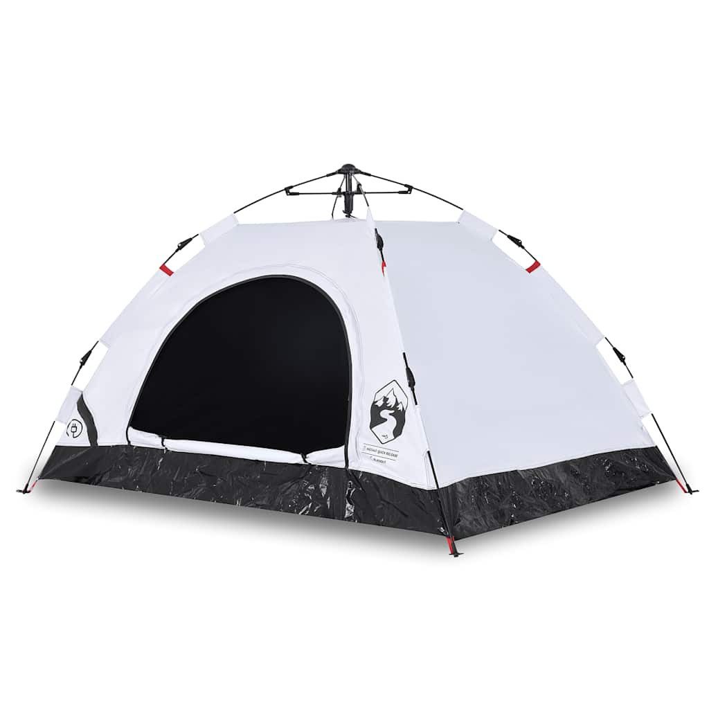 furnicato Faltzelt Campingzelt Kuppel 200x150x120 cm Weiß, (1 tlg), Wetterfestes Leichtzelt mit E-Anschluss und integrierten Netzwänden