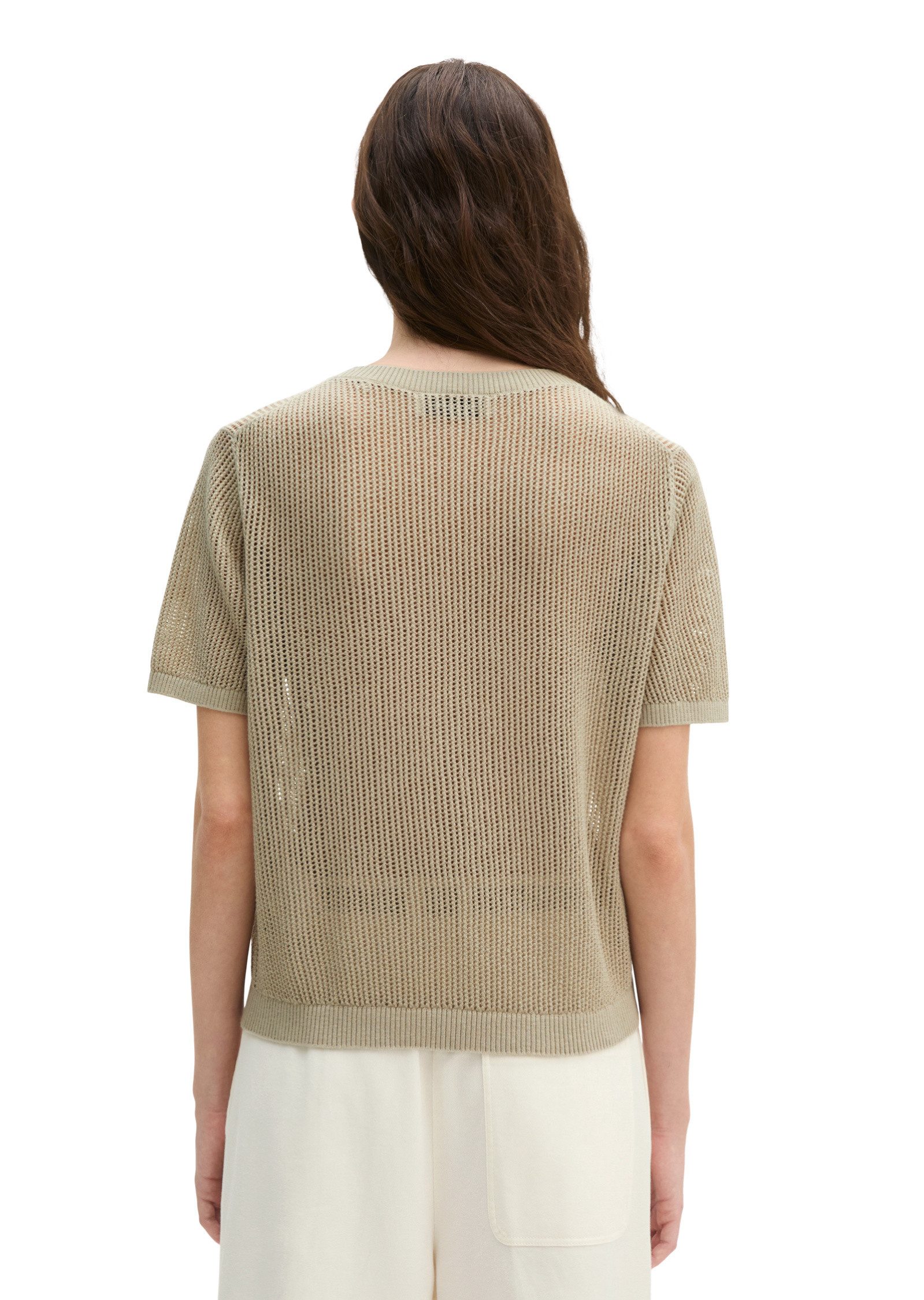 Marc O'Polo Strickpullover aus Baumwolle-Leinen-Slub-Garn