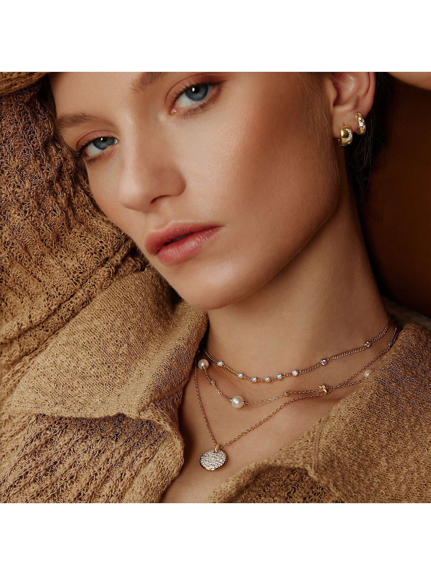 Ania Haie Collier Ania Haie Damen-Kette 925er Silber 9 Zirkonia